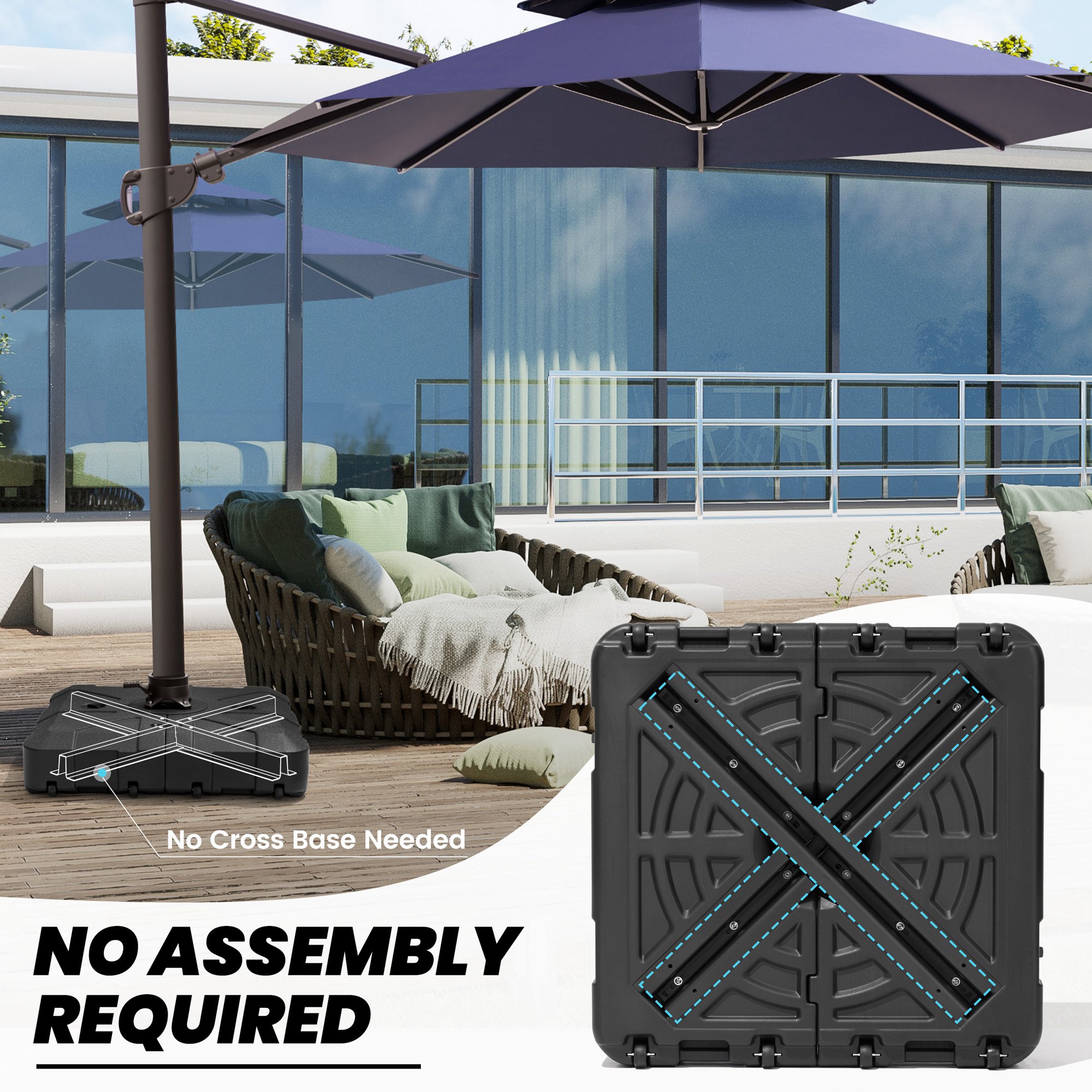 Crestlive Products CL-UB024BLK Umbrella-Bases - View #4