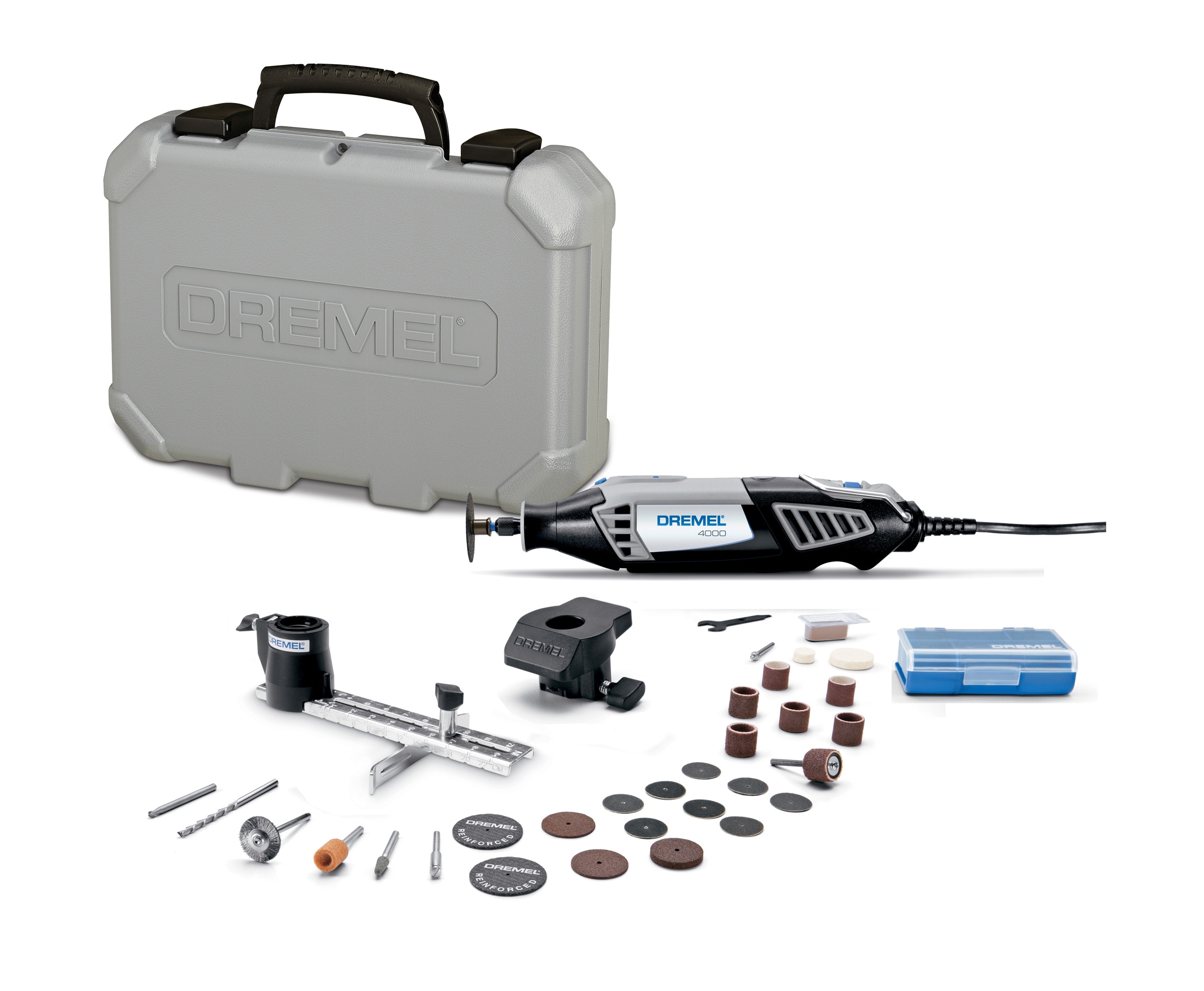 Dremel 4000 32-Piece Variable Speed 1.6-Amp Multipurpose Rotary with Hard Case the Rotary Tools department at Lowes.com