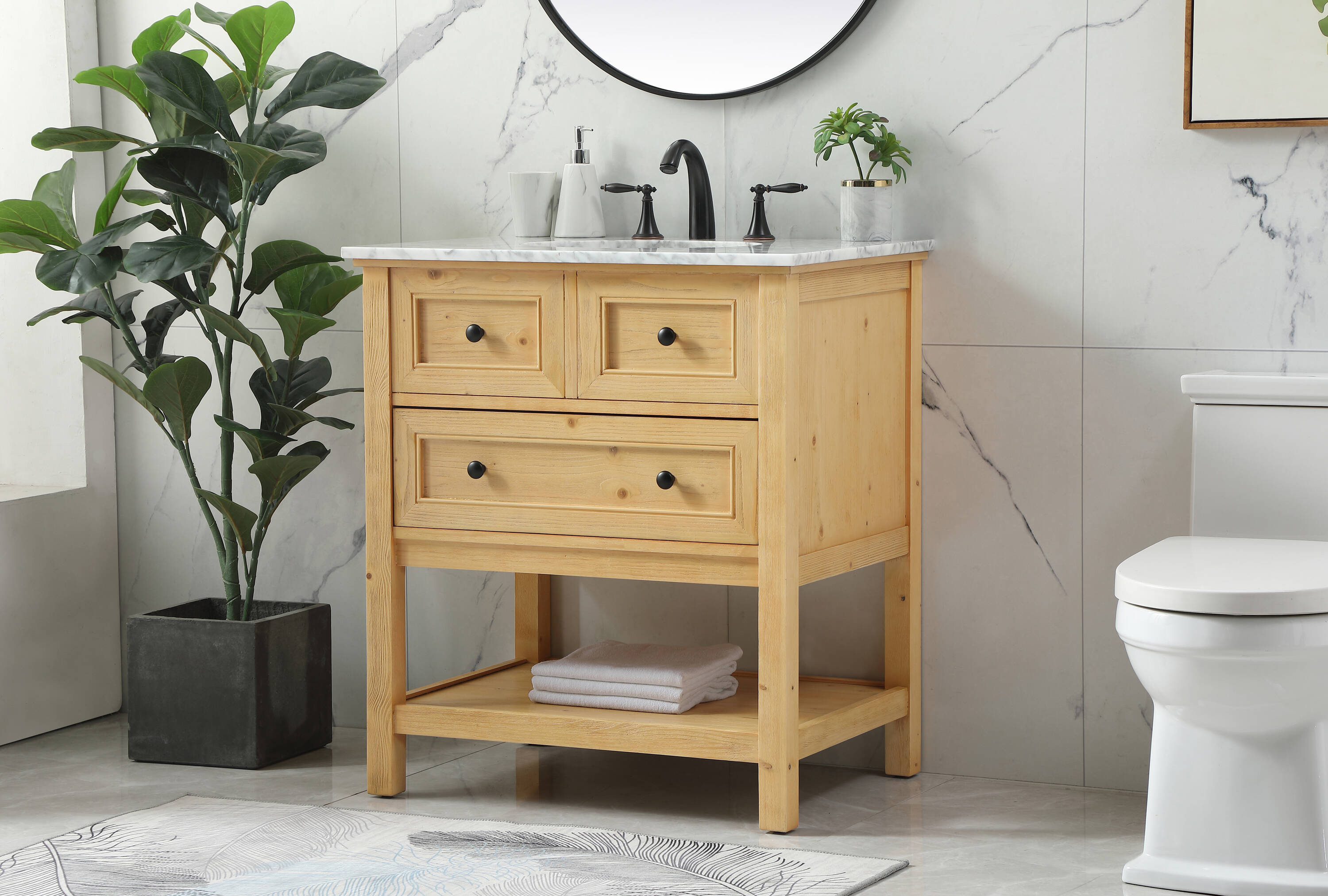 Elegant Decor HF81090NW Bath-Vanity-Combo - View #3