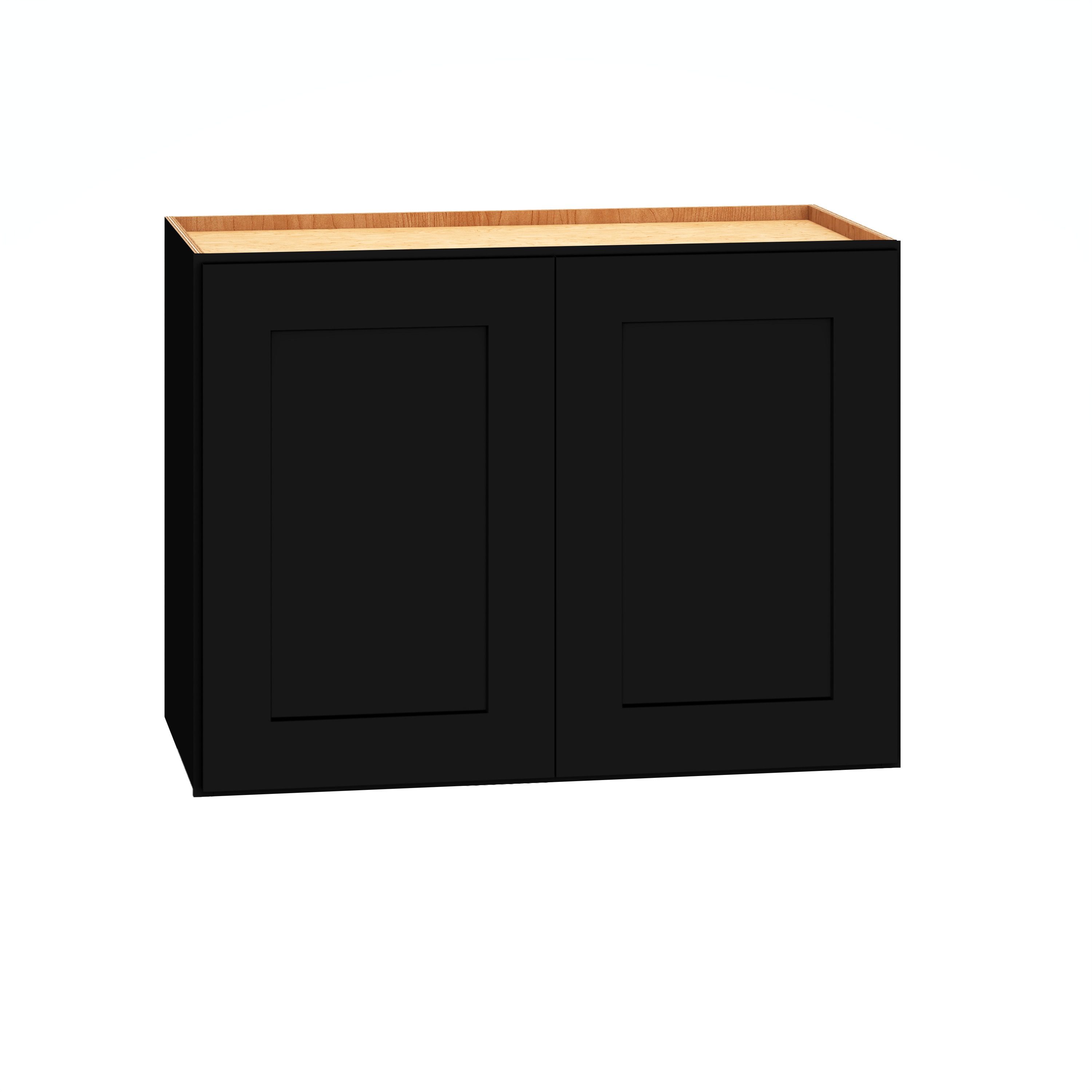 Diamond Express 61I-W2418 Jamestown 24-in W x 18-in H x 12-in D Black Wall Fully assembled Plywood Cabinet (Recessed Panel Shaker)