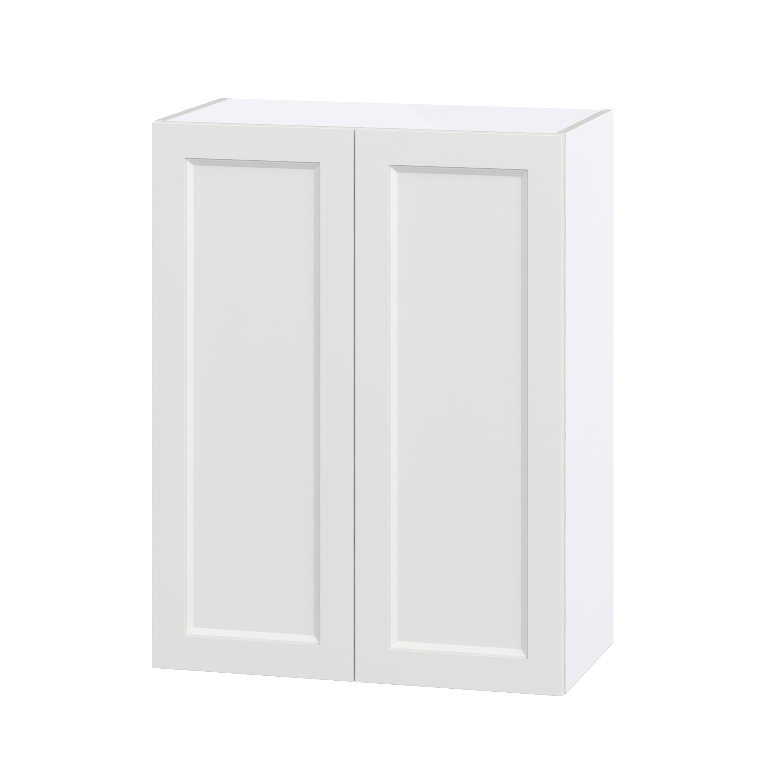 Hugo&Borg Riviera 27-in W x 10-in H x 14-in D Bright White Wall Fully Assembled Cabinet (Recessed Panel Shaker Door Style)