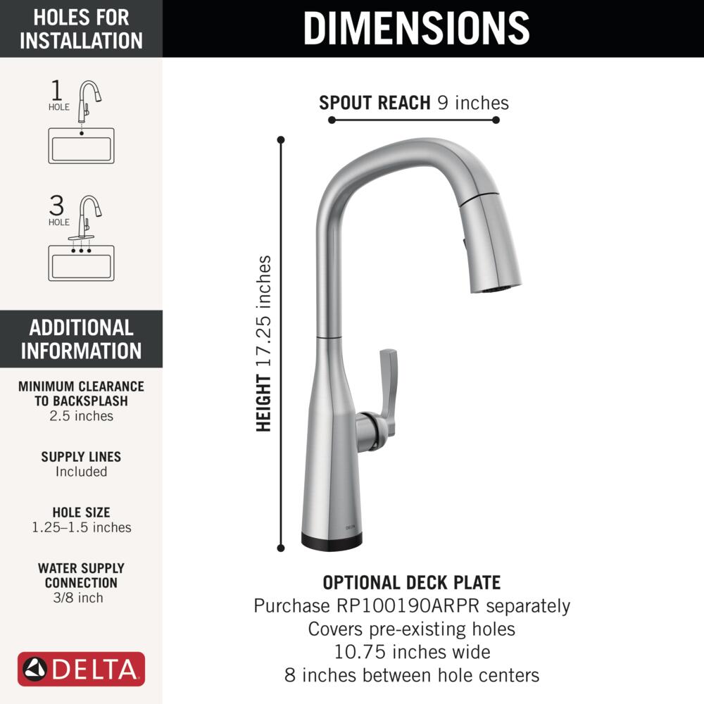 Delta 9176TLV-AR-PR-DST Kitchen-Faucets - View #7