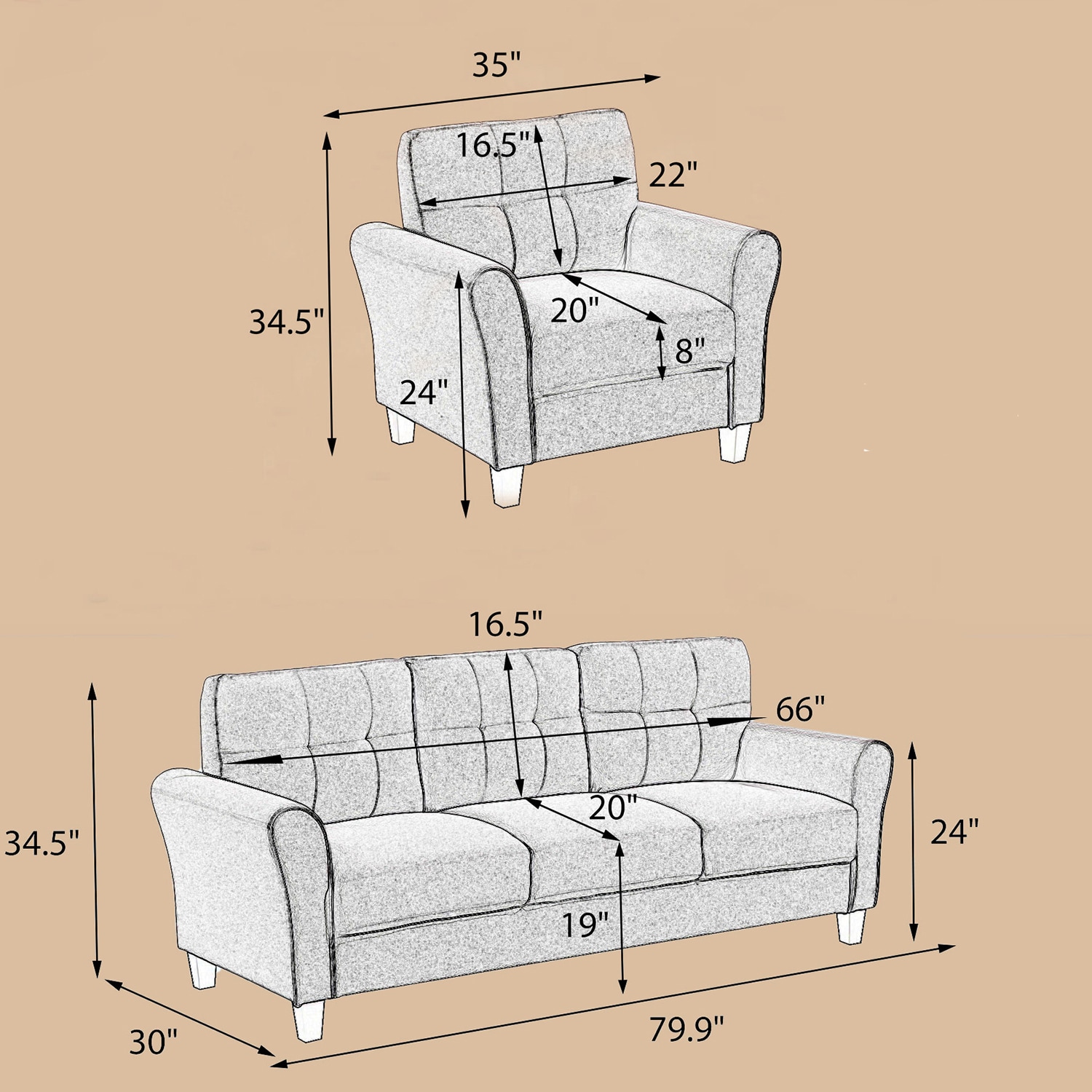 Bybafun YA3700099 Living-Room-Sets - View #19