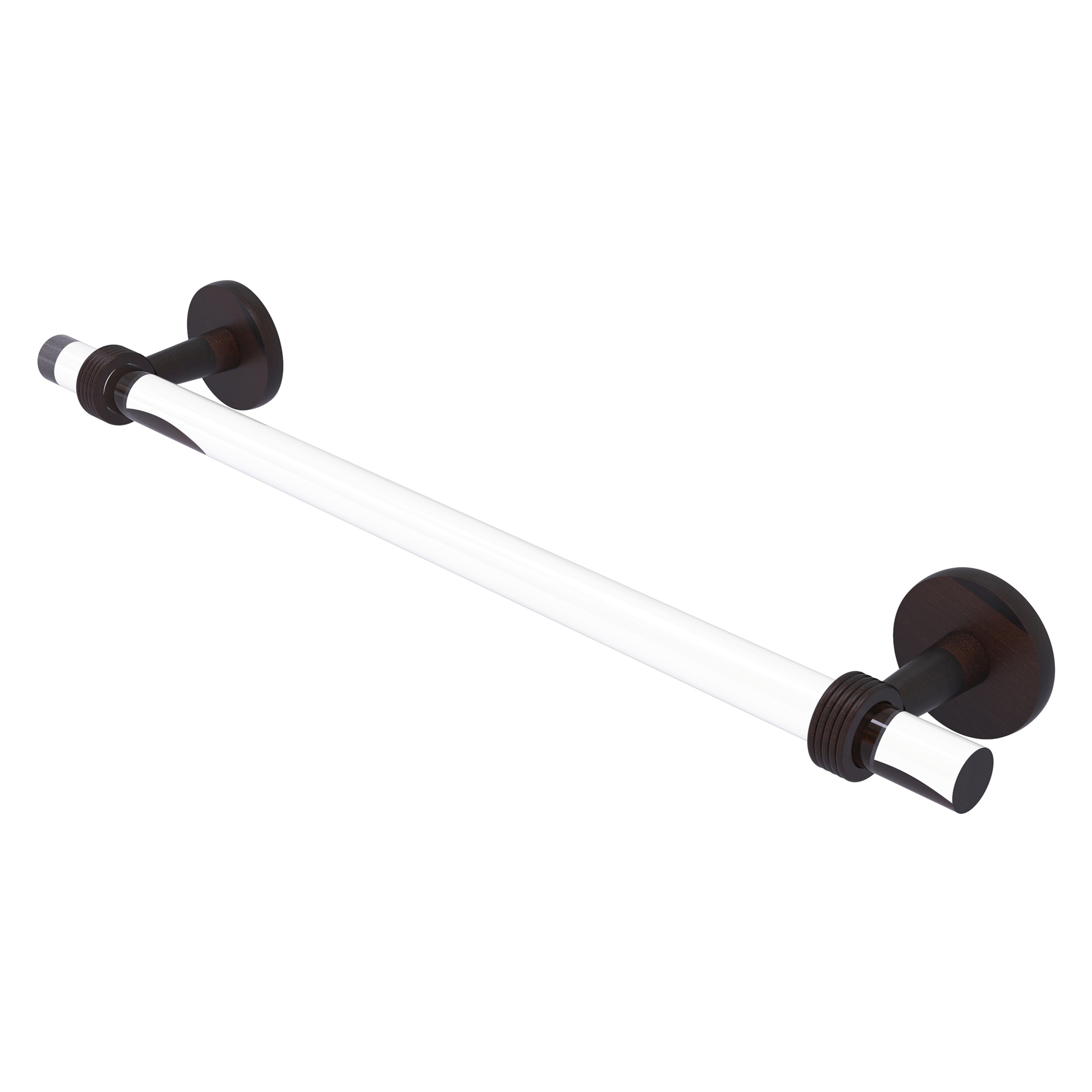 Allied Brass CV-41G-18-VB Clearview 18-in Venetian Bronze Wall mount Single Towel Bar