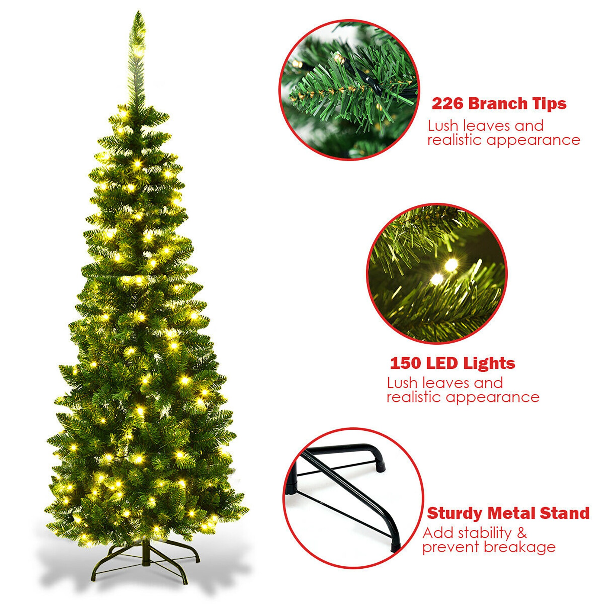 Forclover ALHY-070CM Artificial-Christmas-Trees - View #5