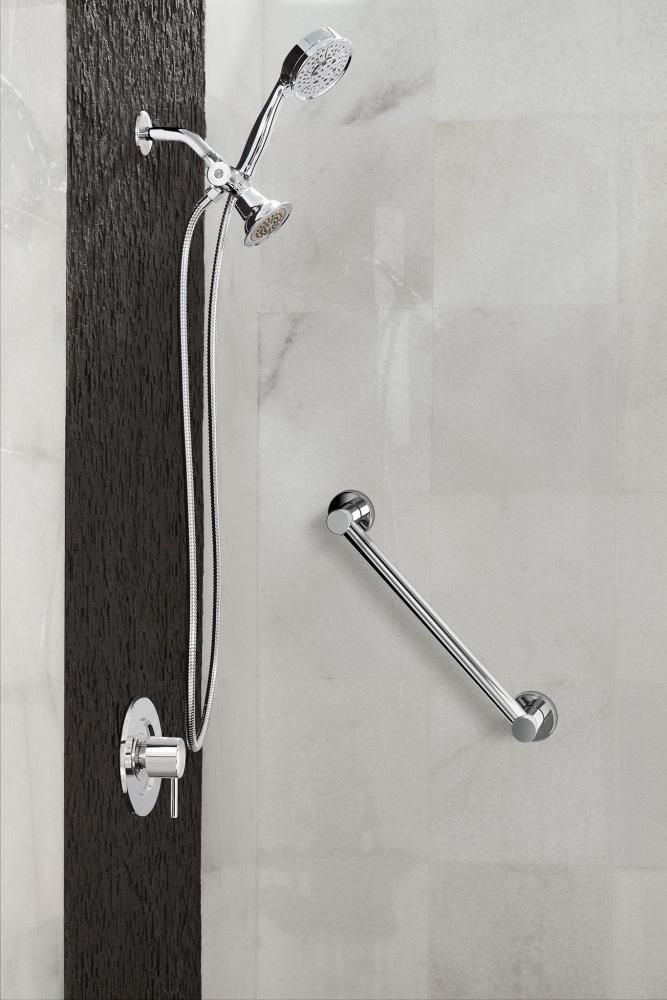 Moen Align 24 In Brushed Nickel Wall Mount ADA Compliant Grab Bar 500   44360658 