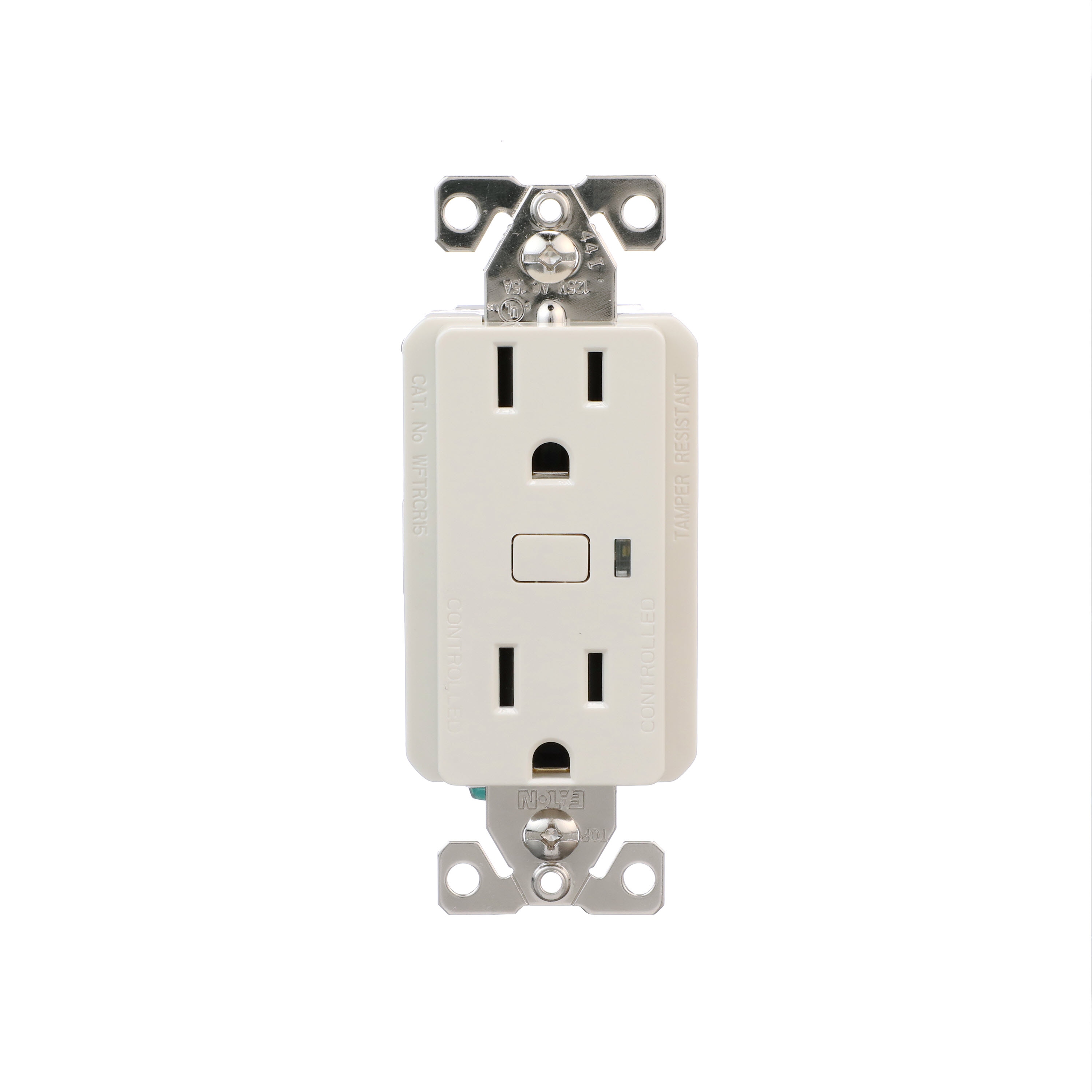 Eaton Wi-Fi Smart 15-Amp 125-volt Tamper Resistant Residential Decorator Smart  Outlet, White in the Electrical Outlets department at