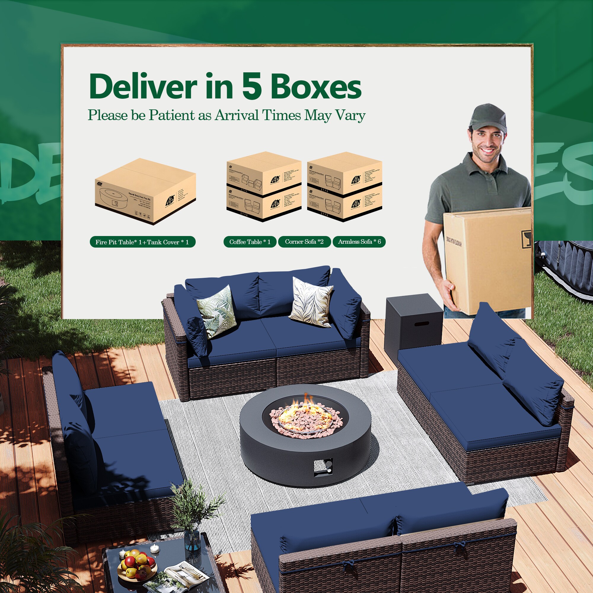 Patio Watcher LS-RT9-KD42DK-B2 Patio-Conversation-Sets - View #9