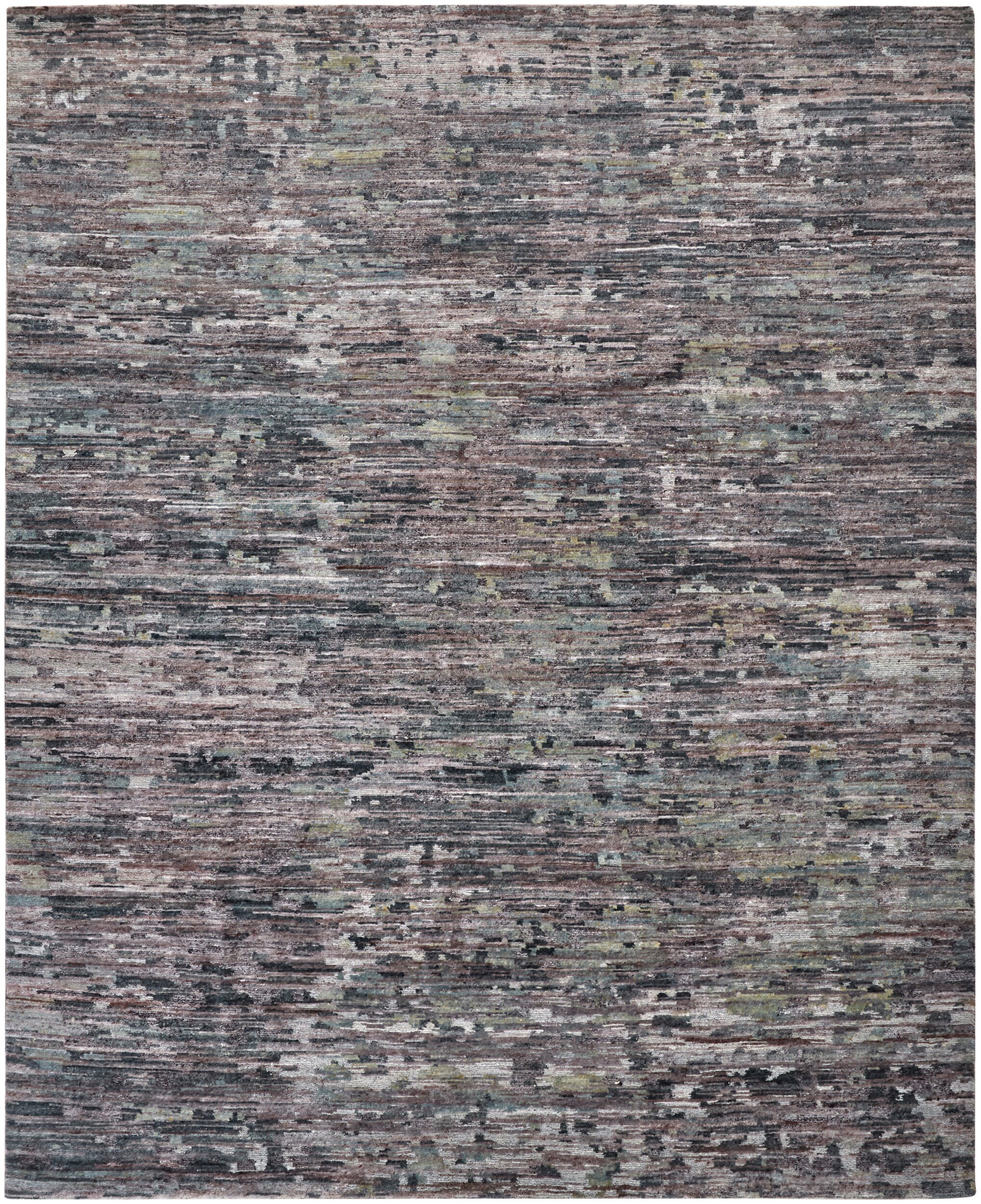 Room Envy CROR6823MLT000J55 12 x 15 (ft) Knotted Wool Blue/Gray Rectangular Indoor Abstract Area rug