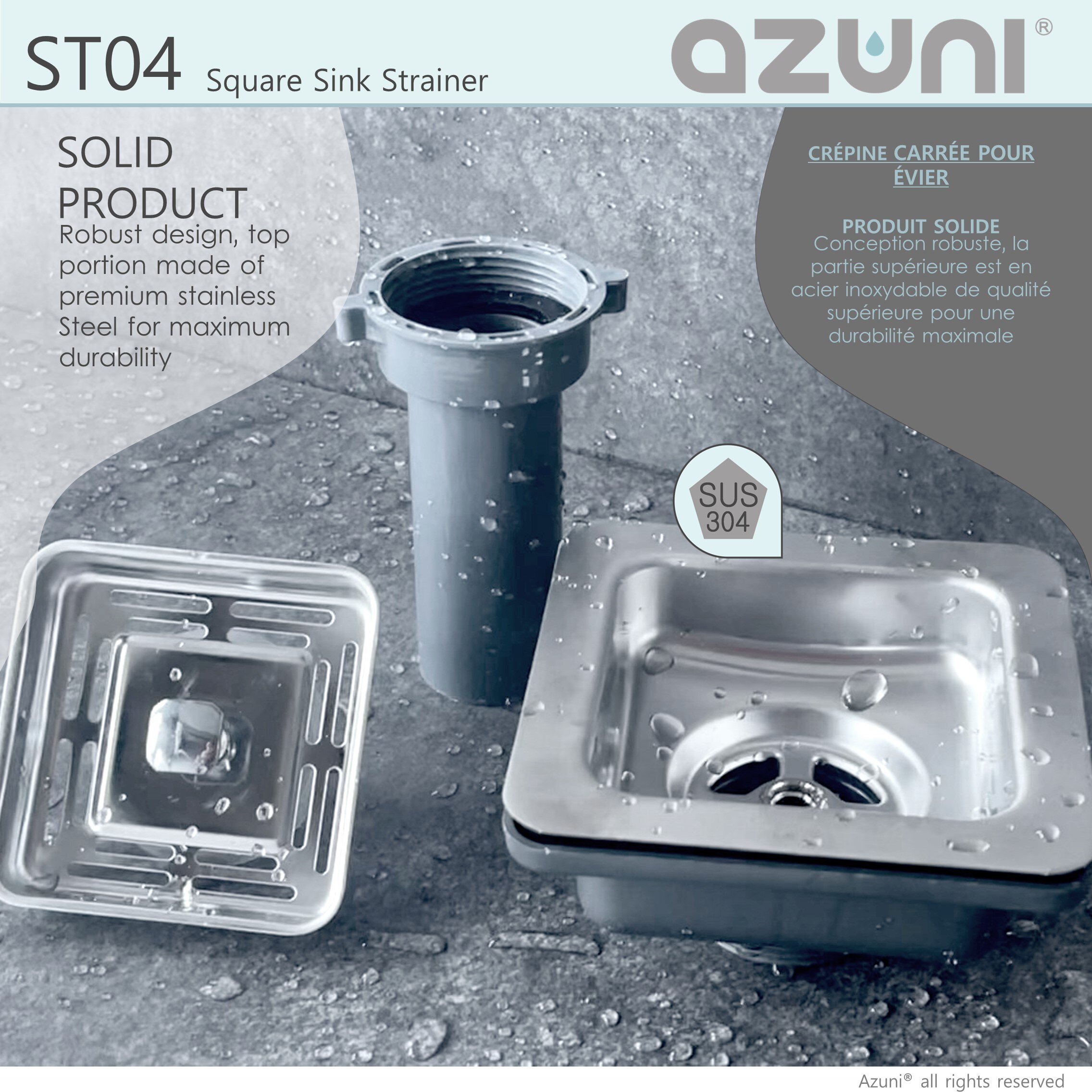 Azuni ST04 Kitchen-Sink-Strainers - View #3