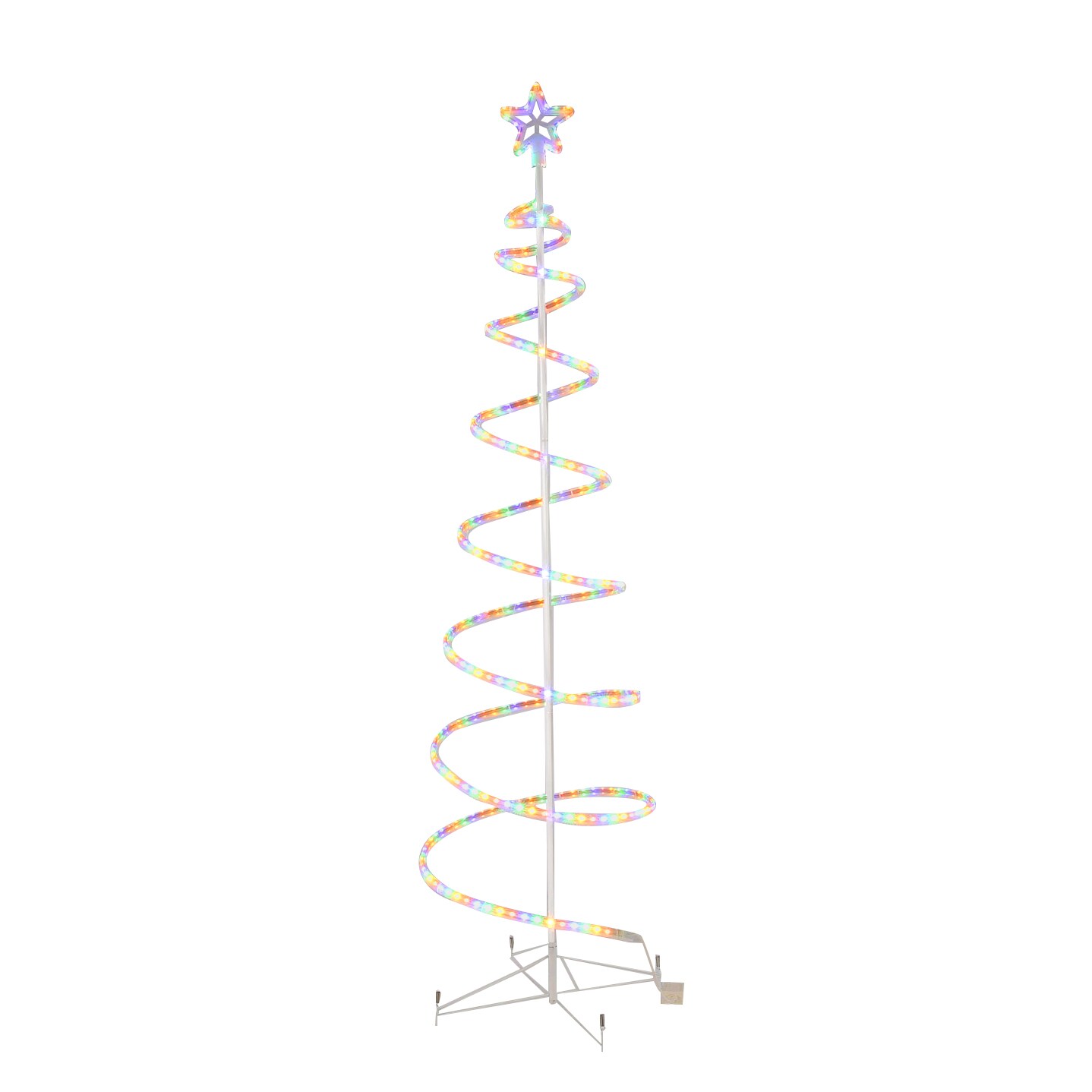 GE 84-in Spiral Tree Tree with Color Changing LED Lights at Lowes.com