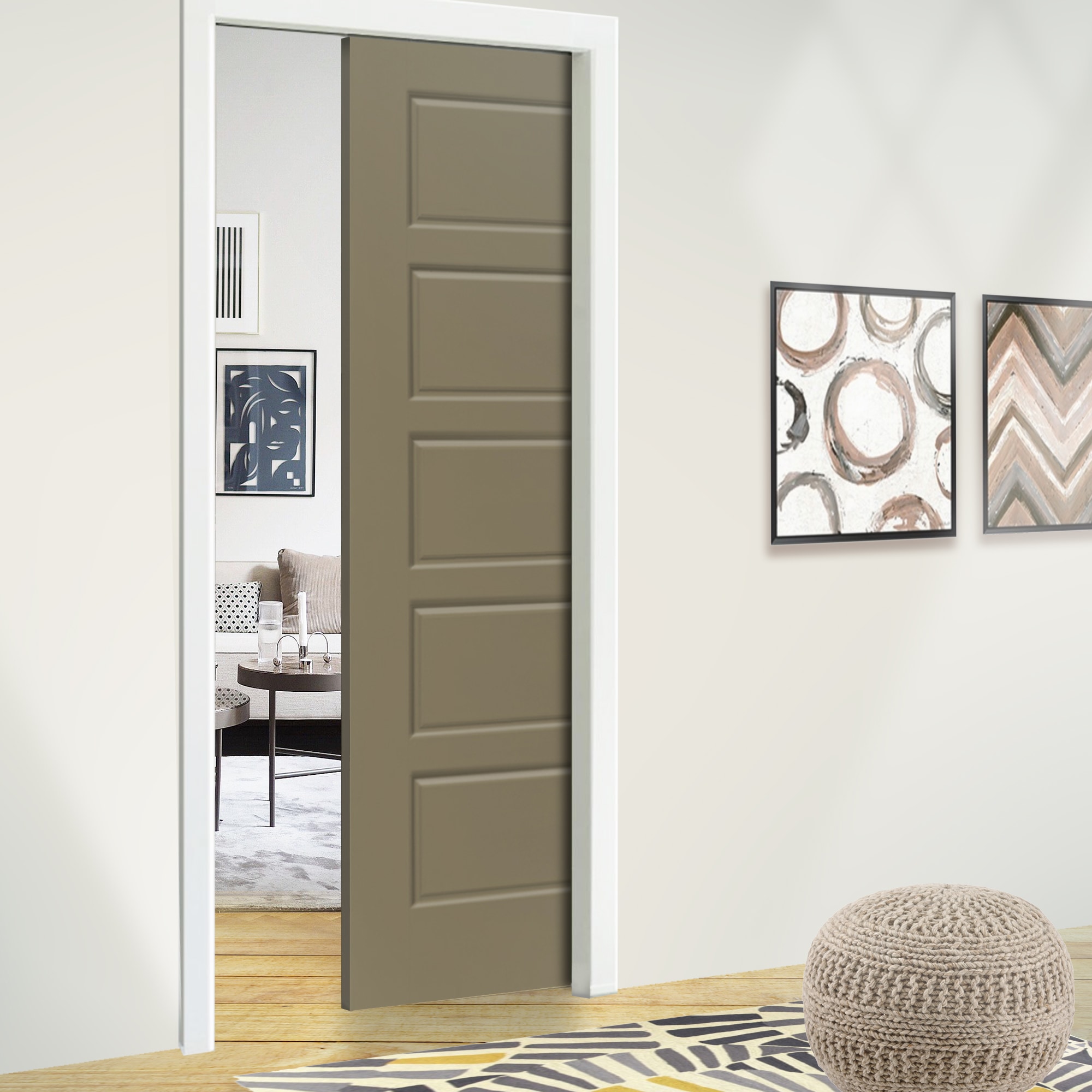 CALHOME PK-5PANEL-RS-30SL Barn-Doors - View #2