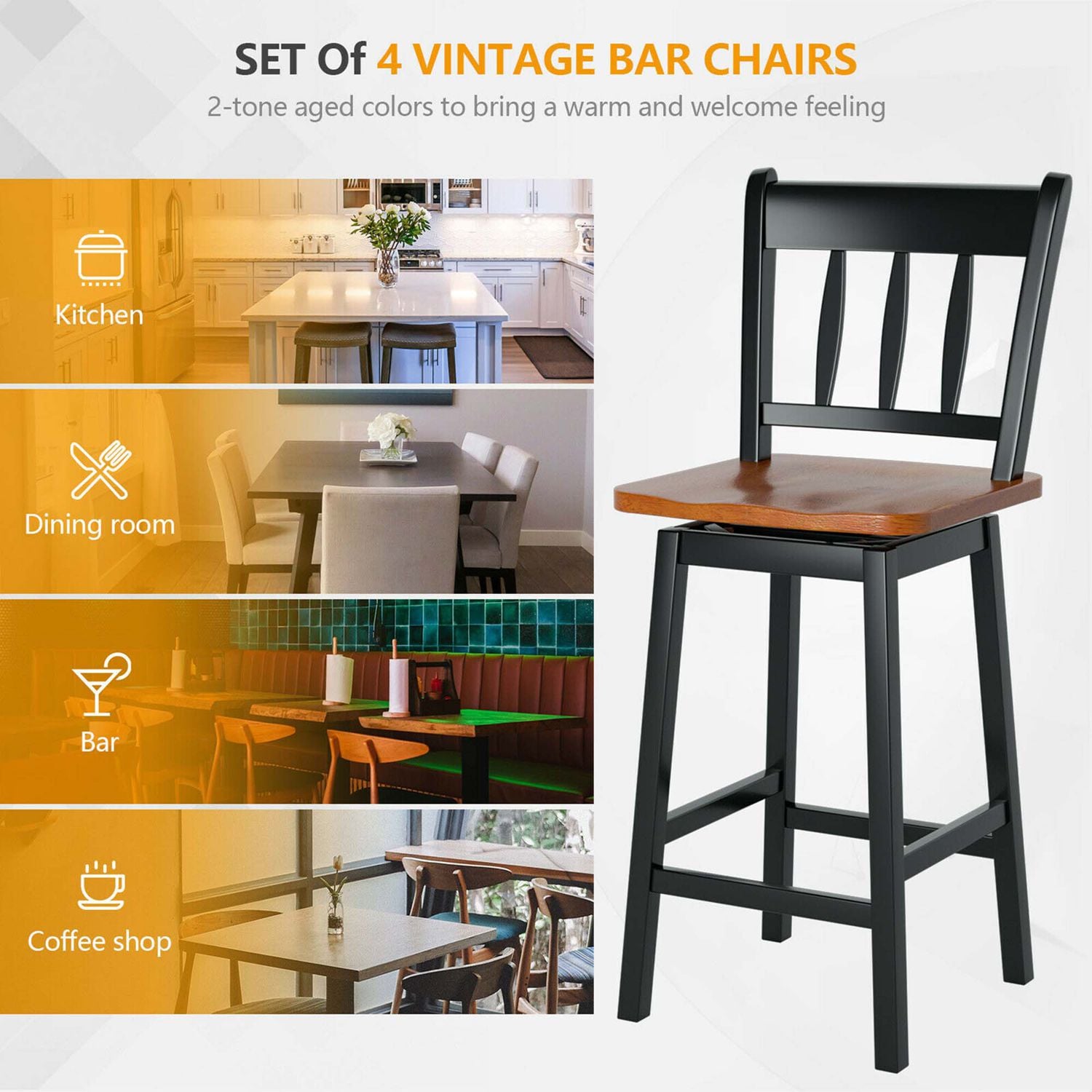 Costway CSHY003303 stools - View #5