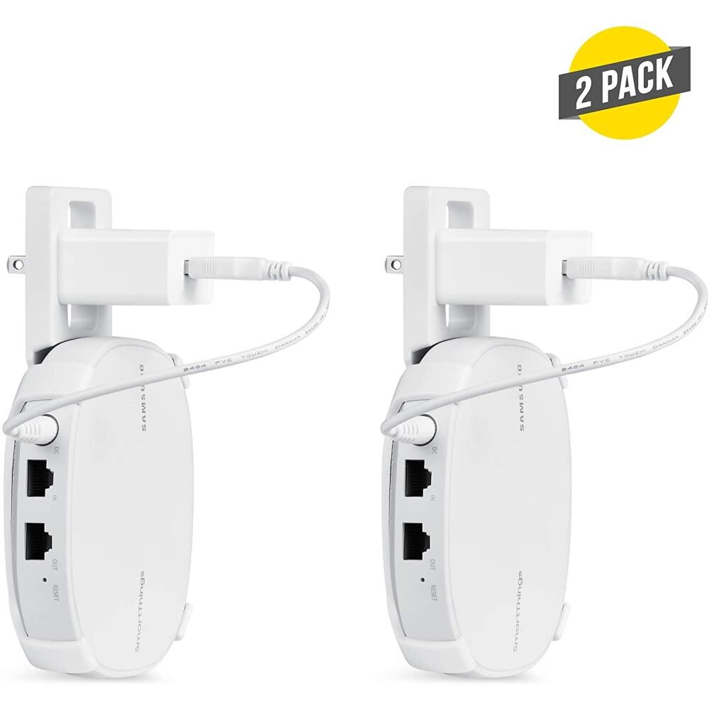 Wasserstein AC Outlet Wall Mount Compatible with Wyze Cam V3 - Reliable Mounting Alternative for Your Cameras (White)