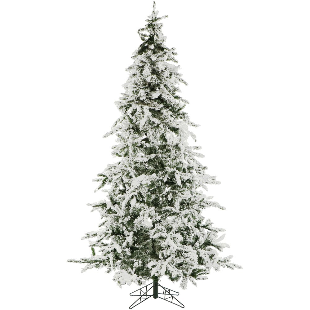 7.5 ft White Pine Artificial Christmas Tree with Multicolor LED Lights