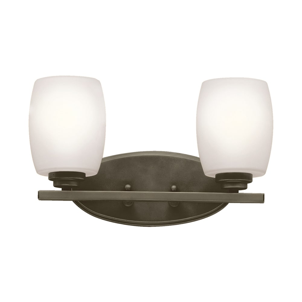 Kichler 5097OZS Eileen 14.25-in 2 -Light Bronze Transitional Vanity light