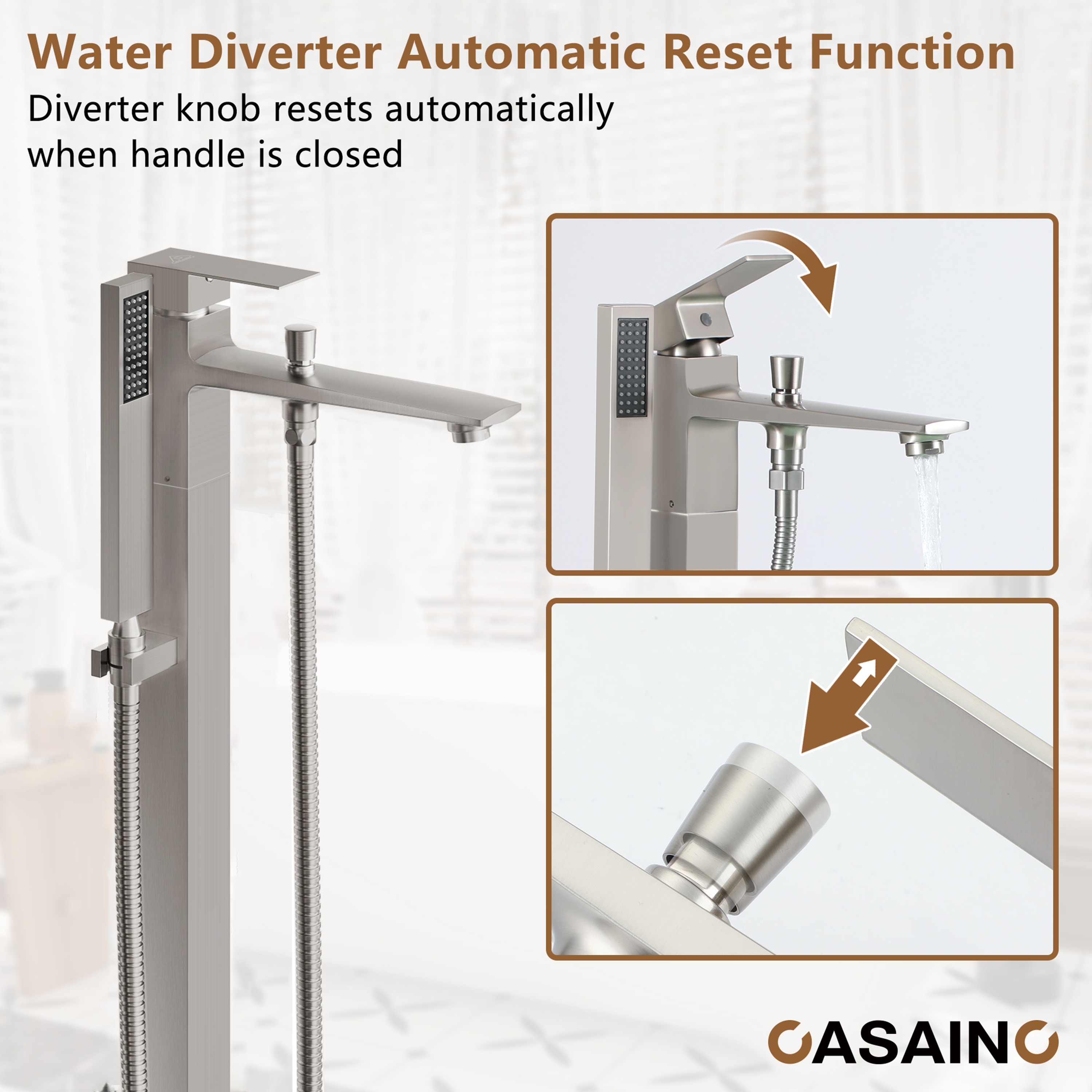 CASAINC CASA01CP-12 Roman-Tub-Faucets - View #8