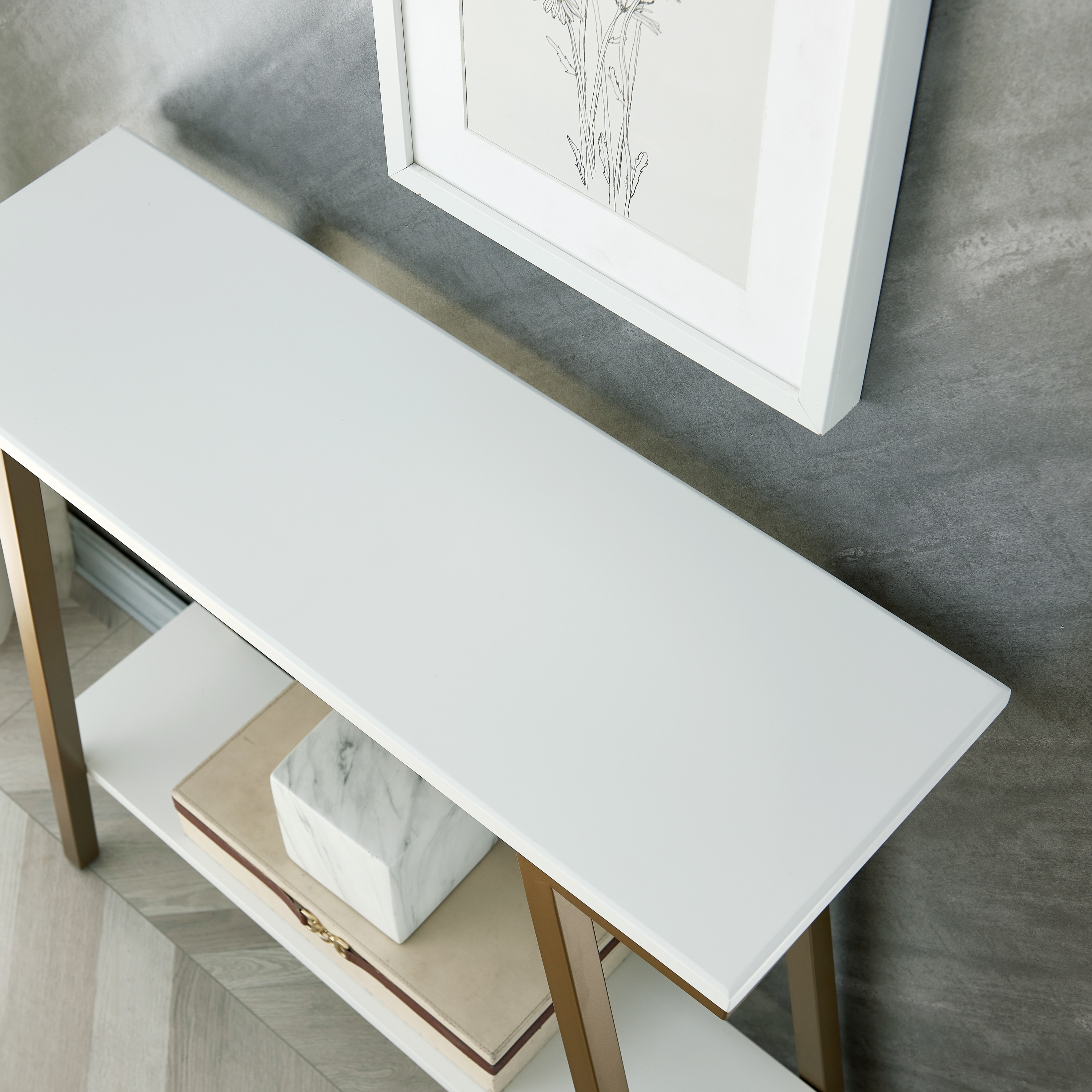 Leick Home 11431-WT Console-Sofa-Tables - View #5