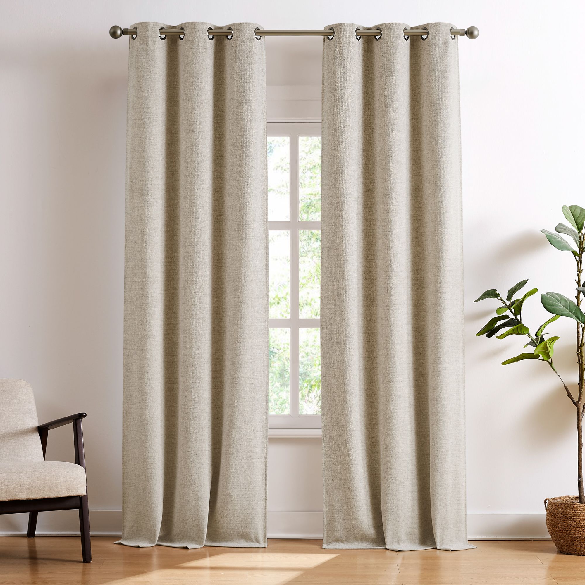 Brookstone  Josie 38 in x 96 in Blackout Window Curtain