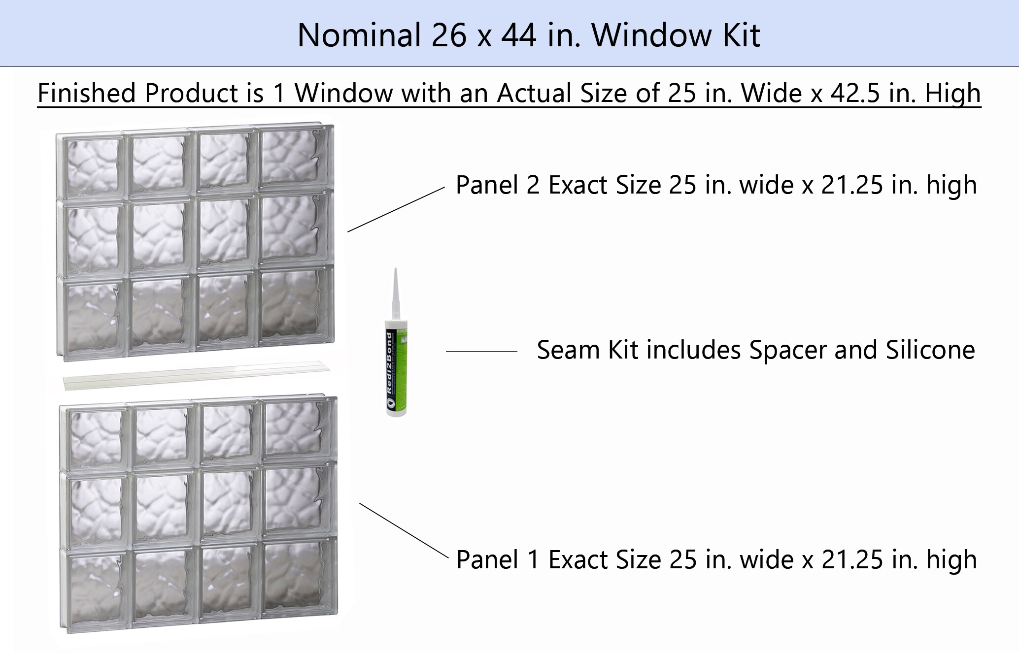 REDI2SET S2644DC Glass-Block-Windows - View #2