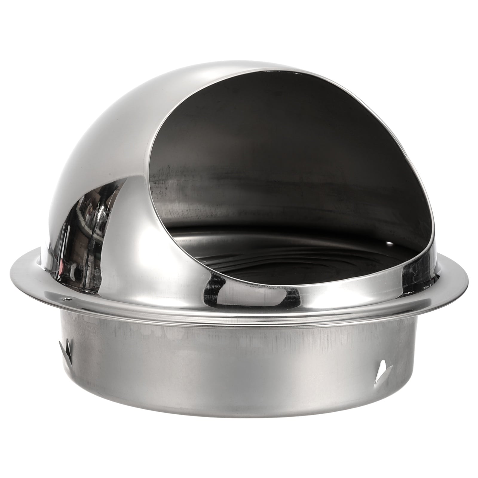 PATIKIL 7inch Vent Cover Stainless Steel Round Dryers Vent Cover Outlet with Backdraft Damper Wall Vent Outside External Extractor Vent Cap for Bathroom Kitchen #S26012200UX3092