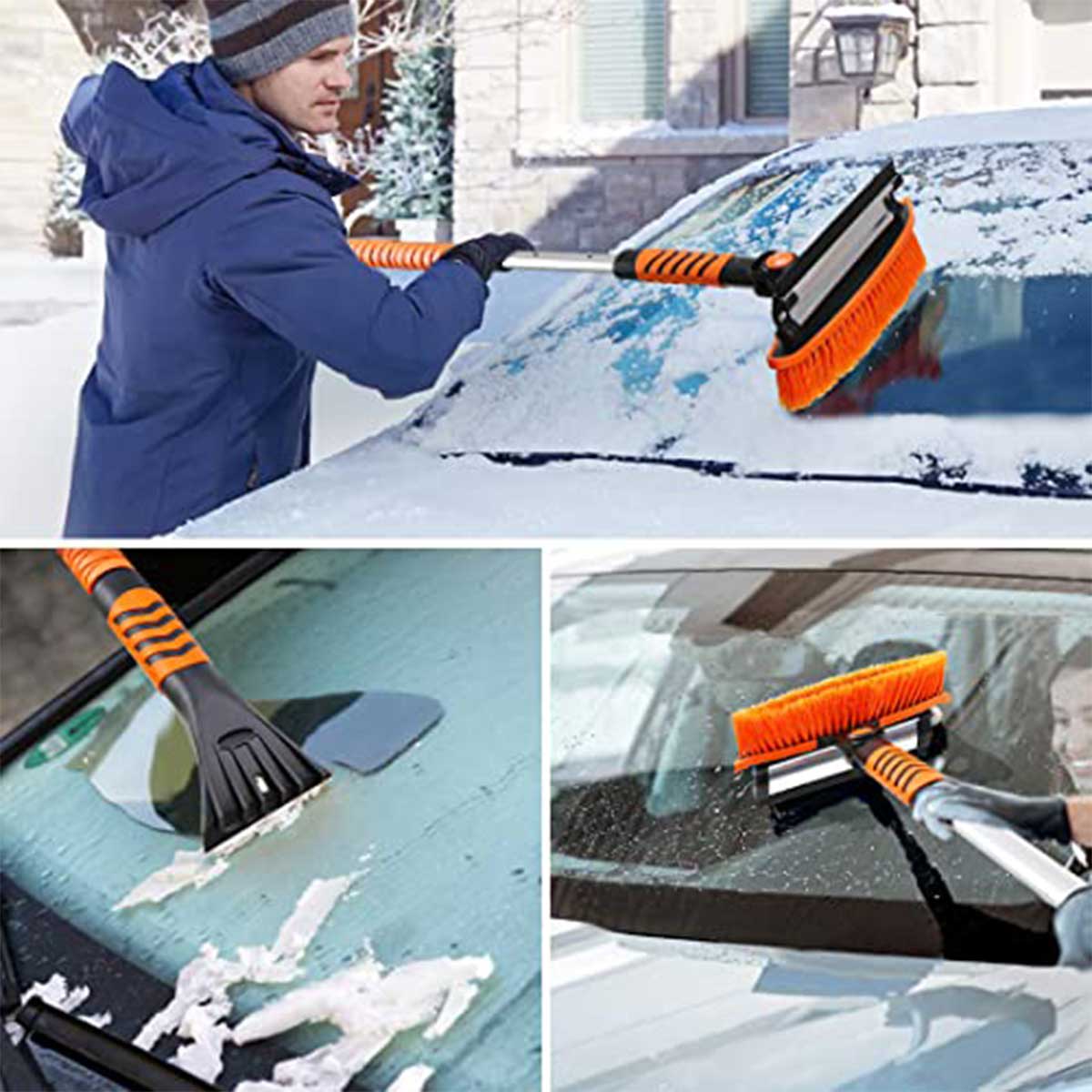 32 Inch Snow Brush - Aluminum Car Snow Scraper And Brush For Cars Windshield - View #6