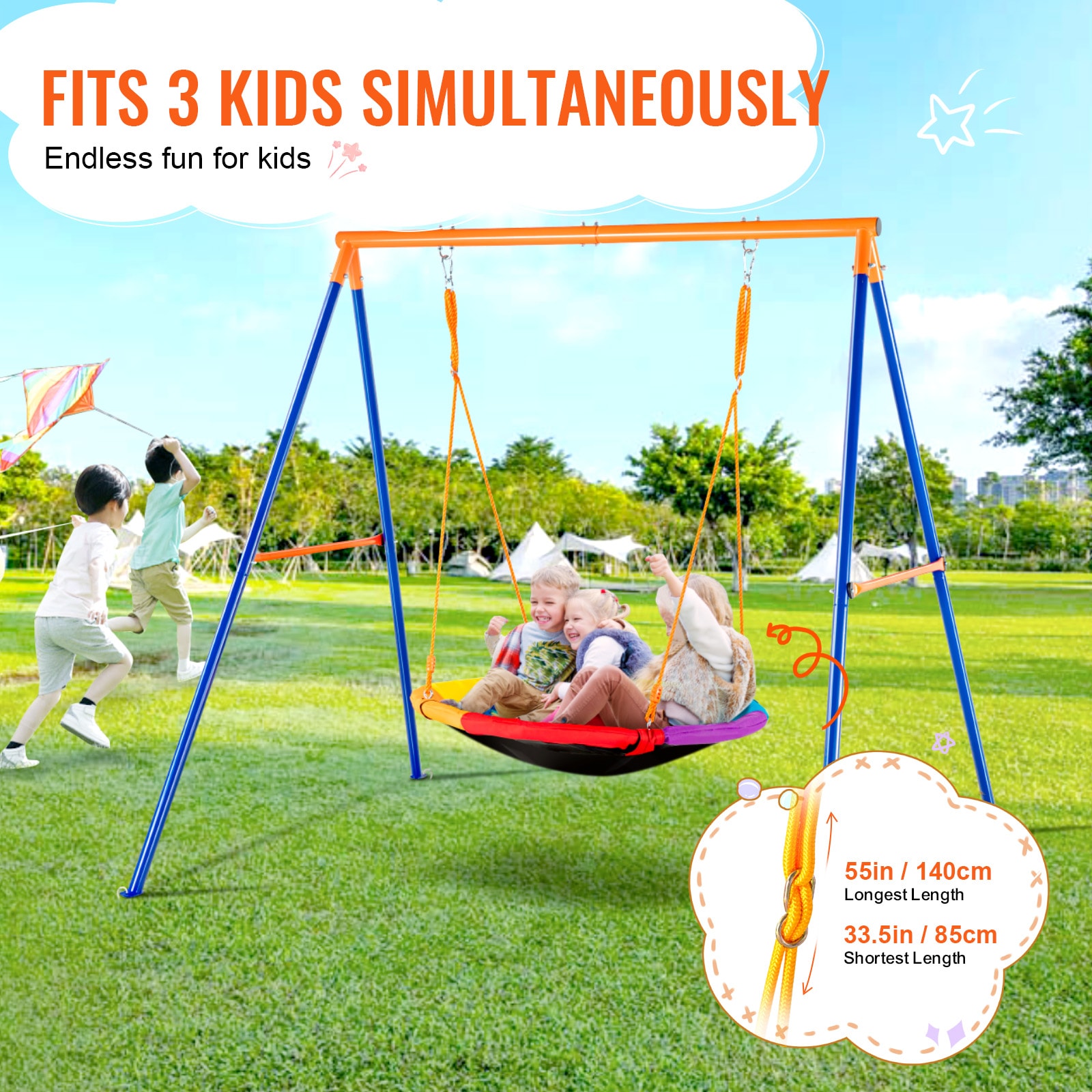 VEVOR AXQQTZZW1RW0EWUW4V0 Playset-Swings - View #5