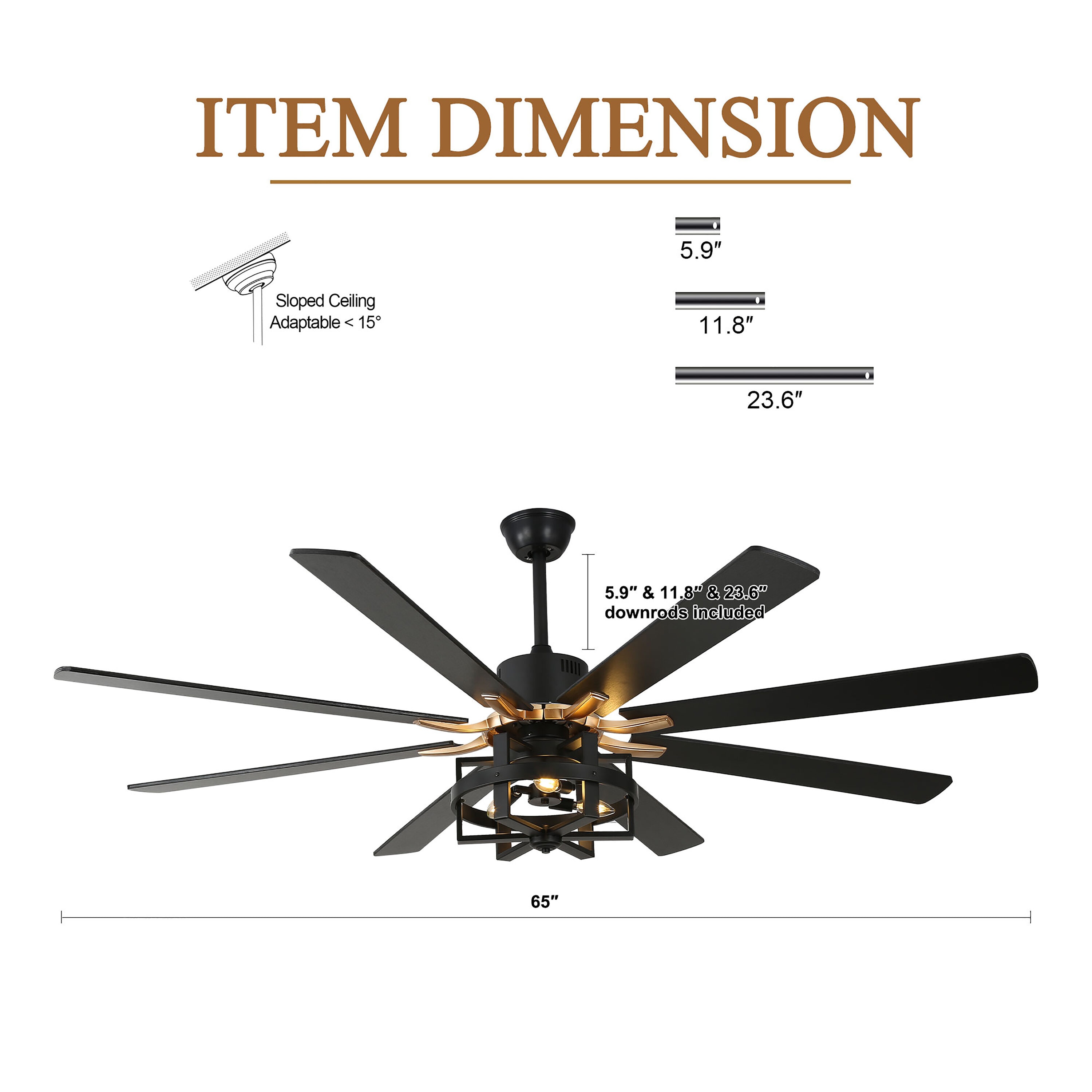 Cusp Barn DC6501-B Ceiling-Fans - View #8