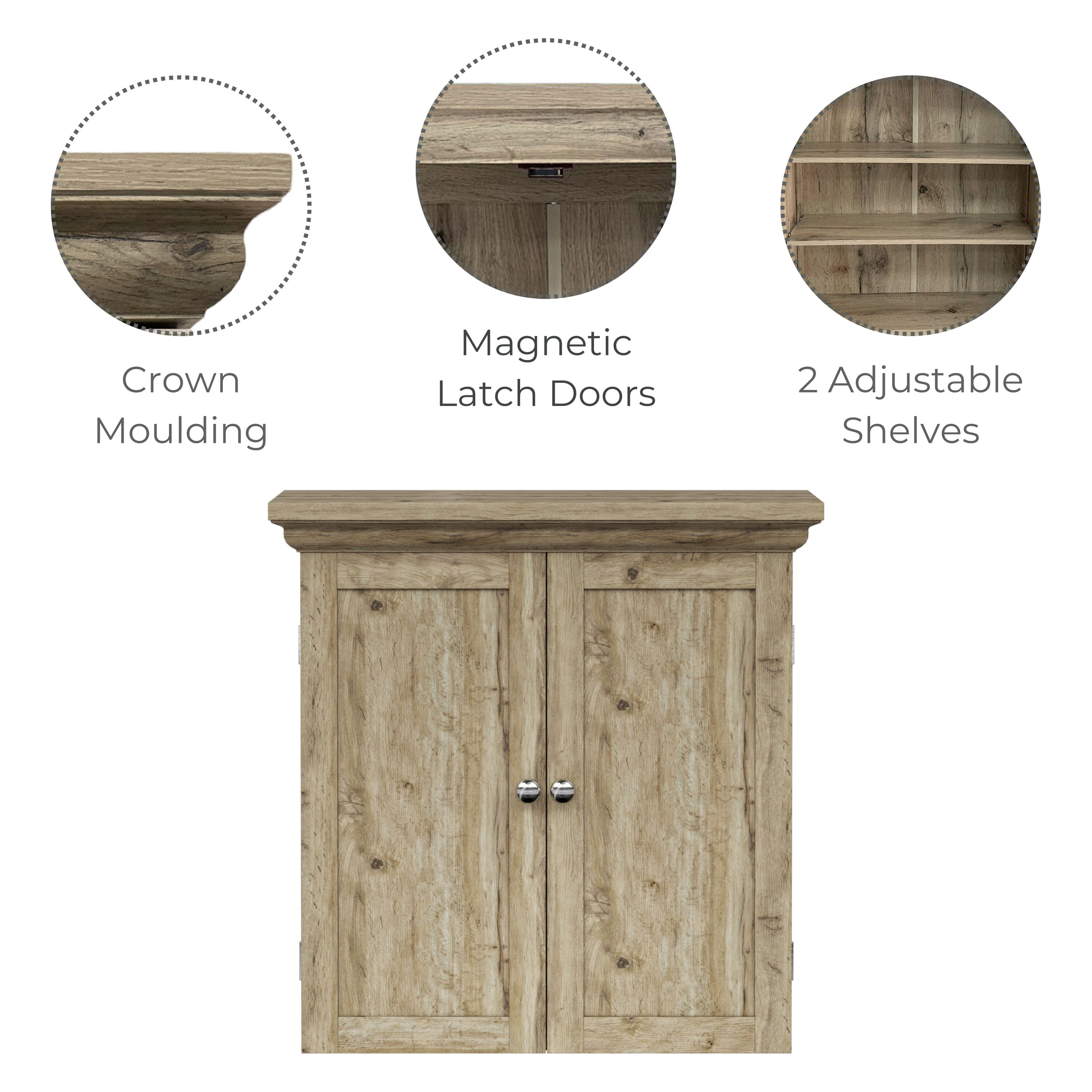Teamson Home ELG-674LO Bathroom-Wall-Cabinets - View #4