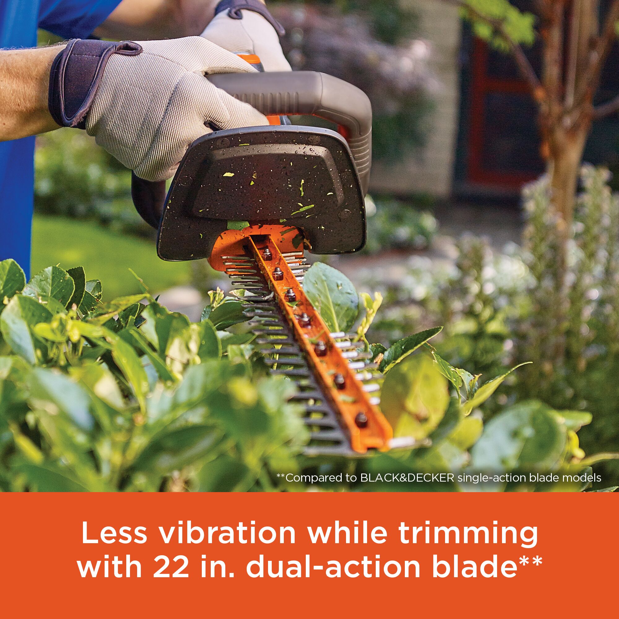 Black & Decker LHT2220 20V MAX Cordless Lithium-Ion 22 in. Dual Action  Electric Hedge Trimmer 