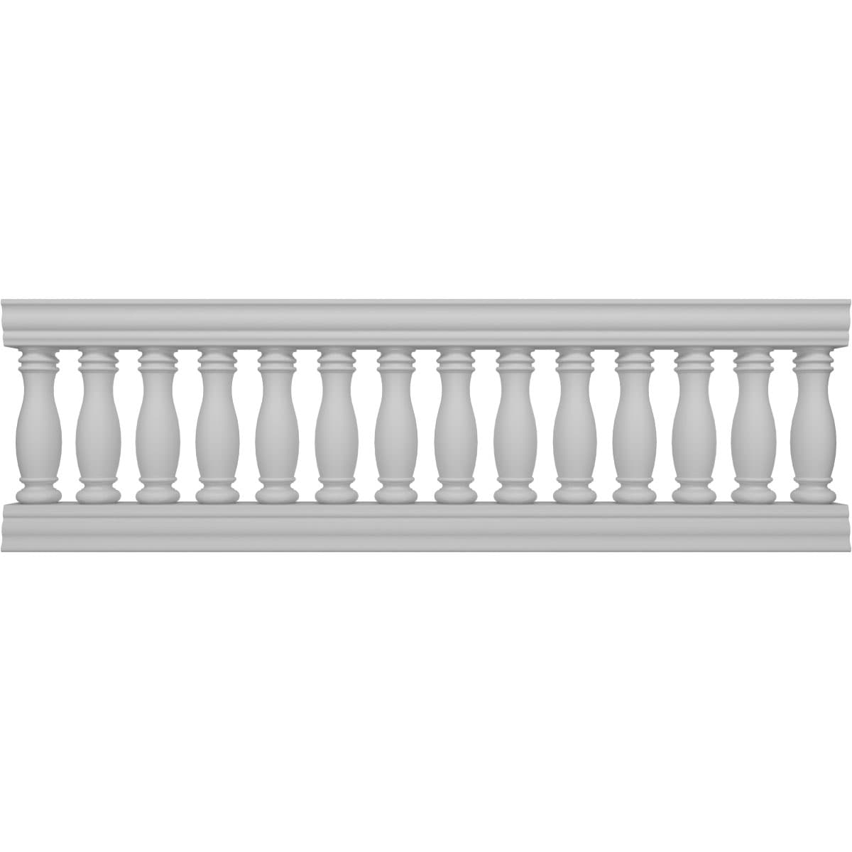 Ekena Millwork BALK32X096EMN FiberThane 8-Feet x 32-Inches Embassy Fiberglass Deck Rail Kit