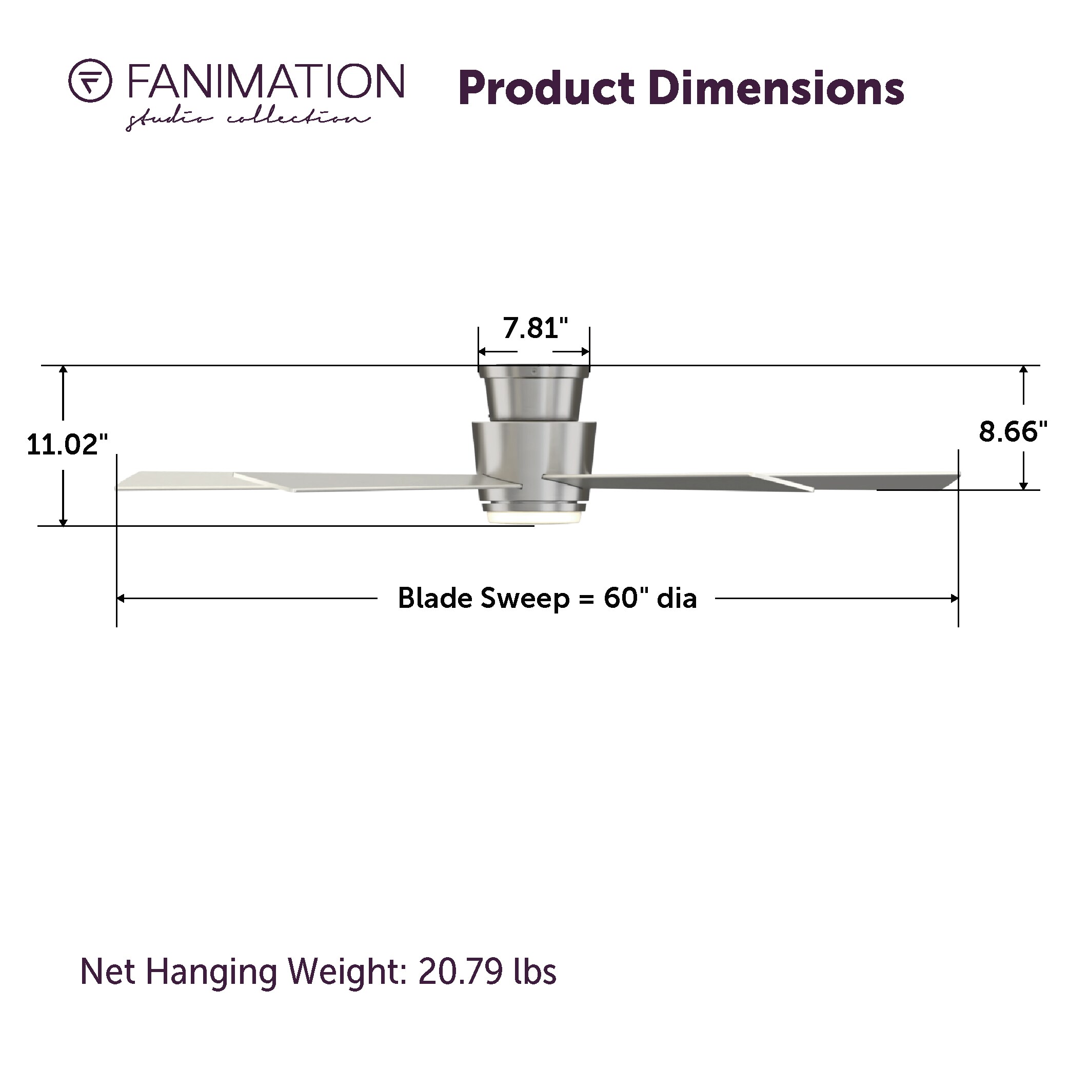 Fanimation Studio Collection LP7668LBN Ceiling-Fans - View #11