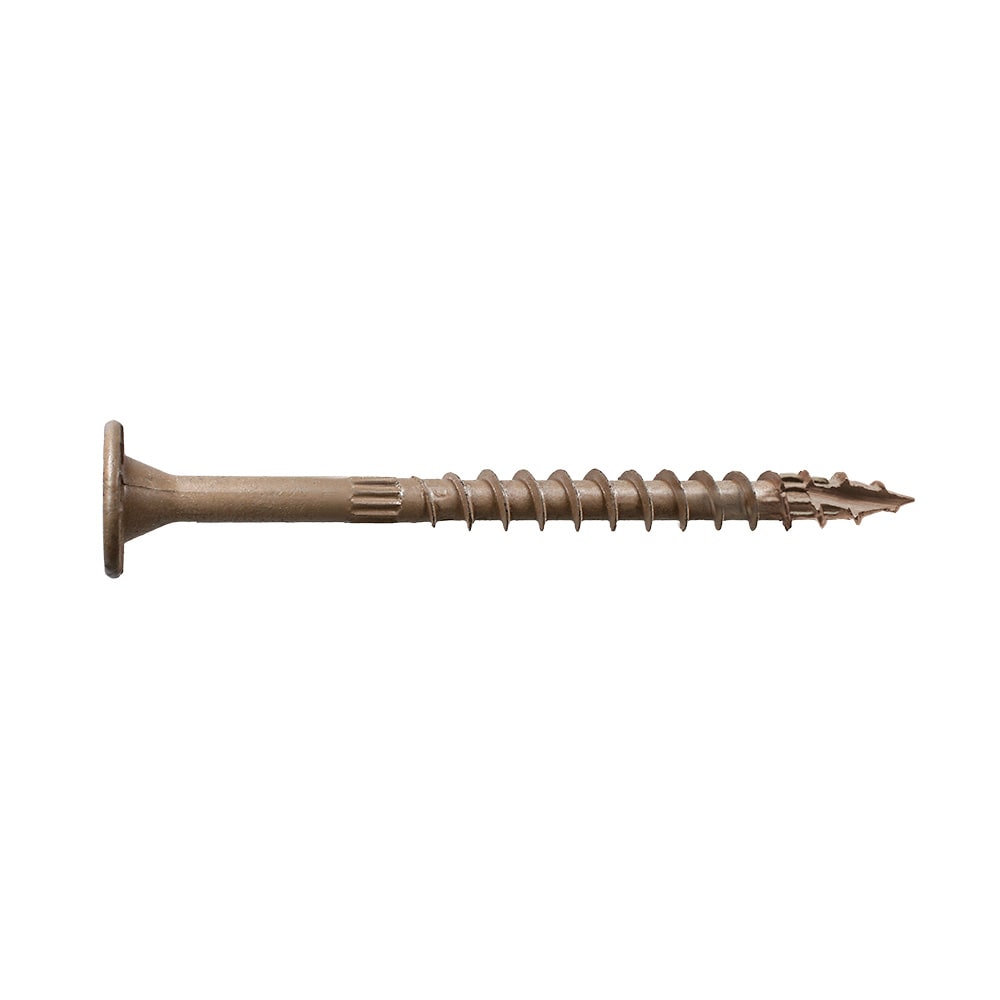 Simpson Strong-Tie #12 x 4-in Double-barrier Strong-Drive SDWS Timber Exterior  Wood Screws (12-Per Box) in the Wood Screws department at