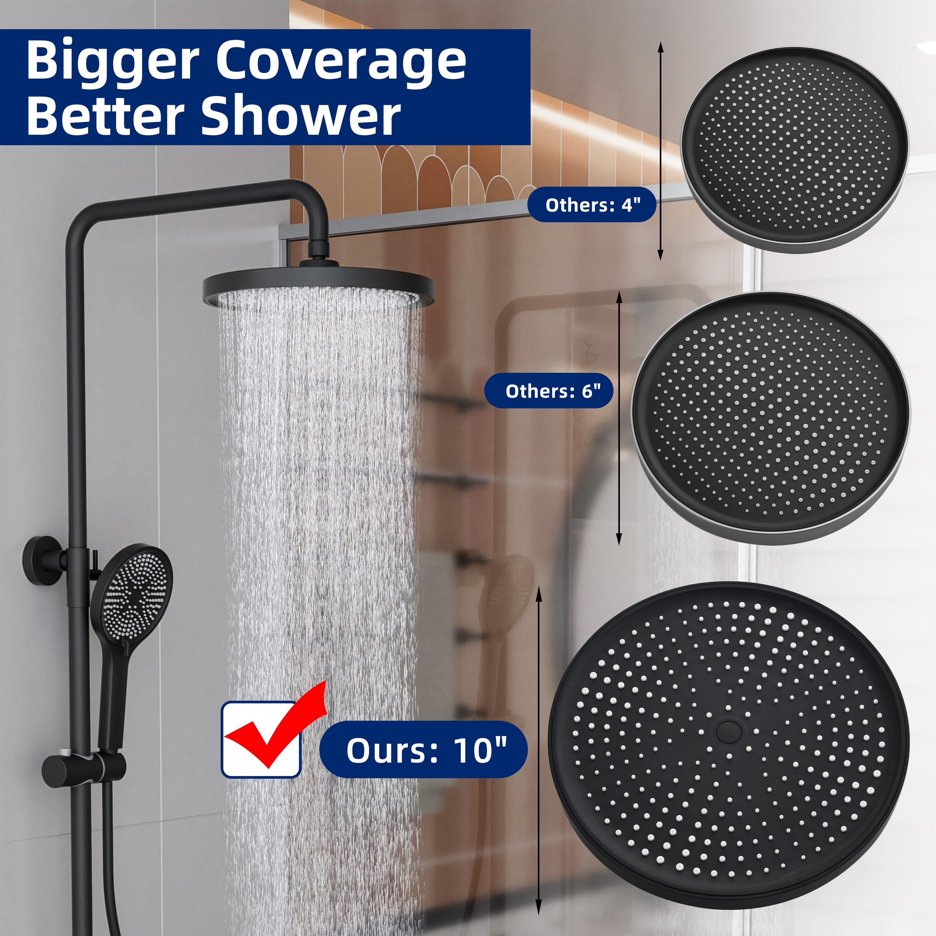 MODLAND MDL1SS31MB6 Showerhead-Bar-Panels - View #5