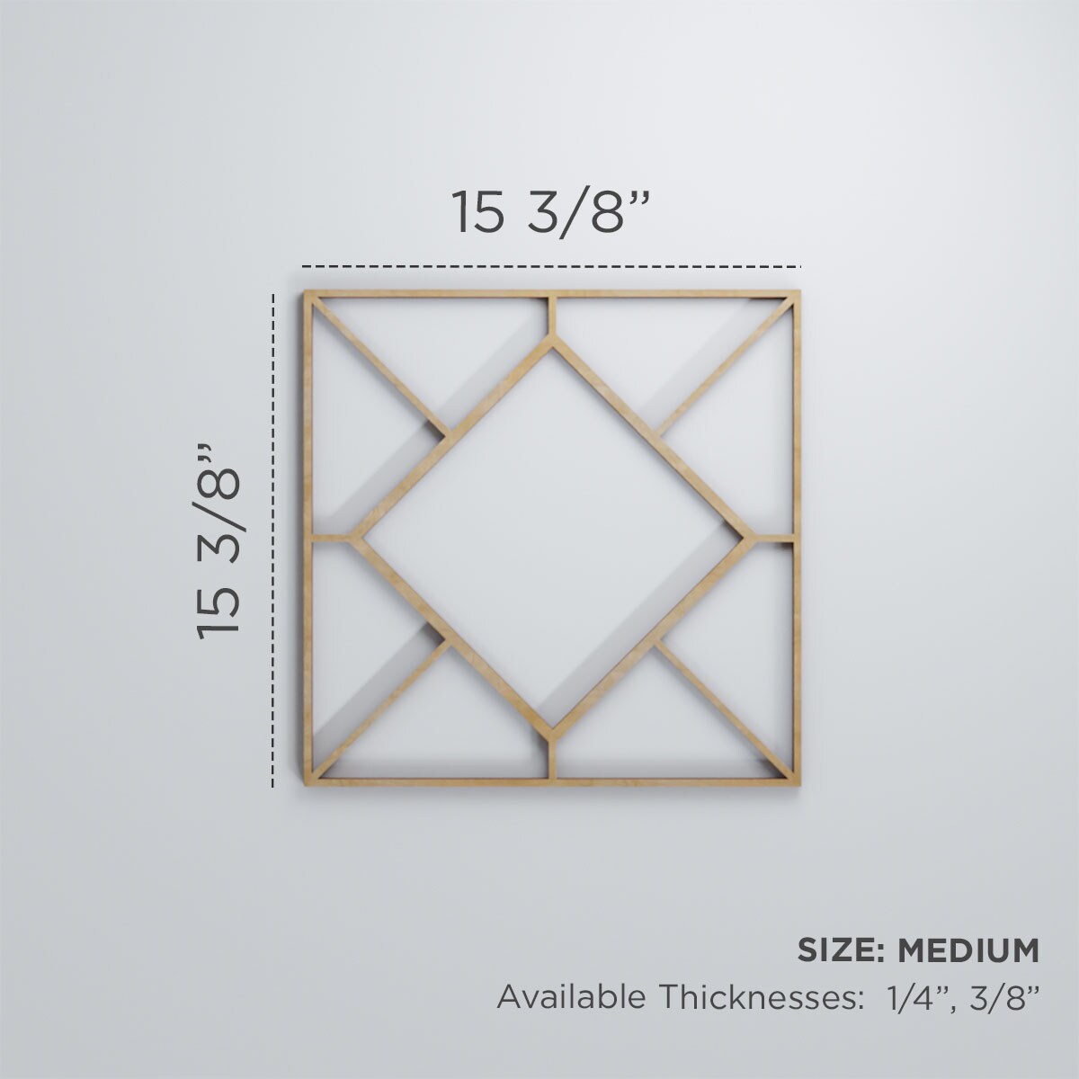 Ekena Millwork WALW16X16X0375HSNWA Wall-Panels - View #3