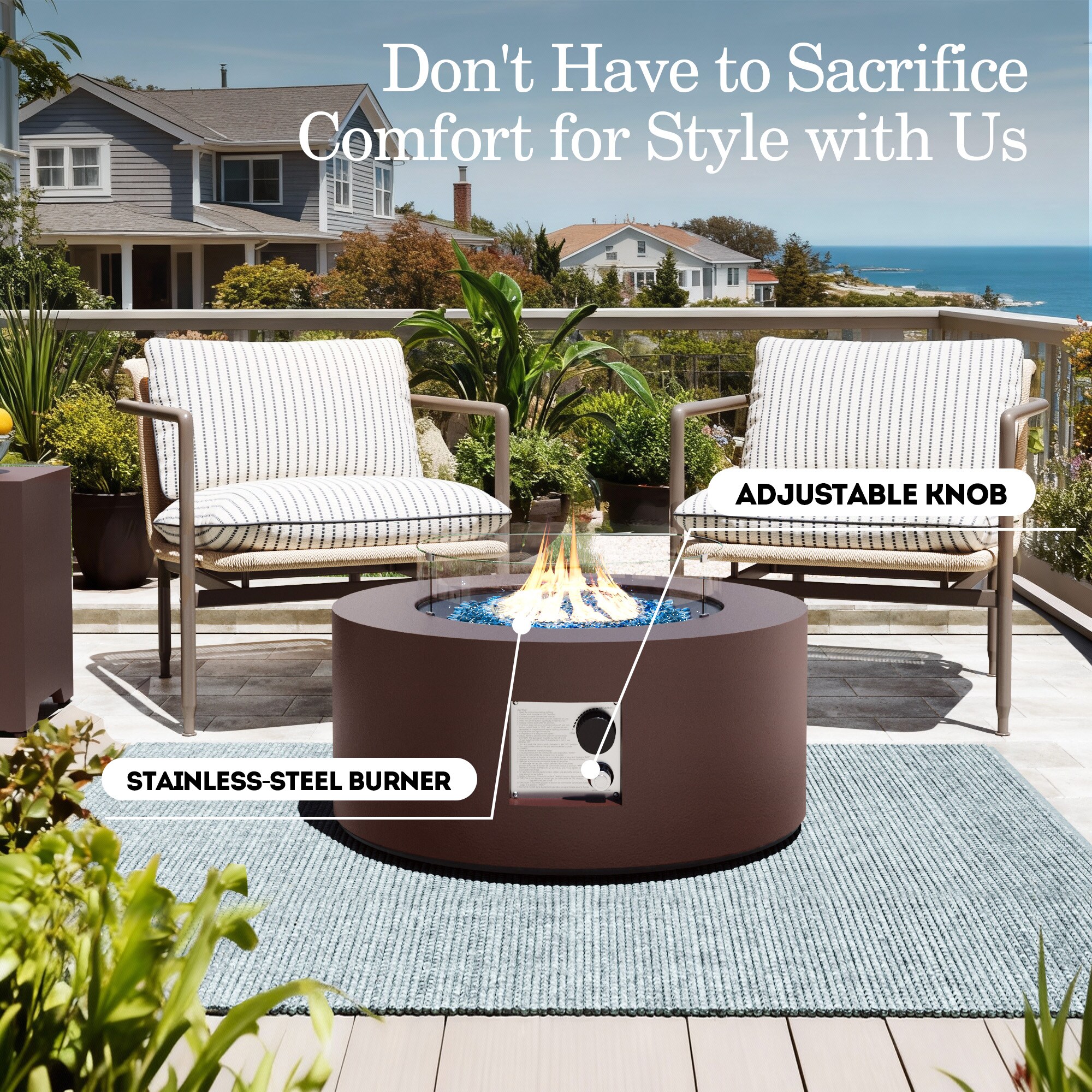 UPHA US1TP261033 Outdoor-Gas-Firepits - View #5