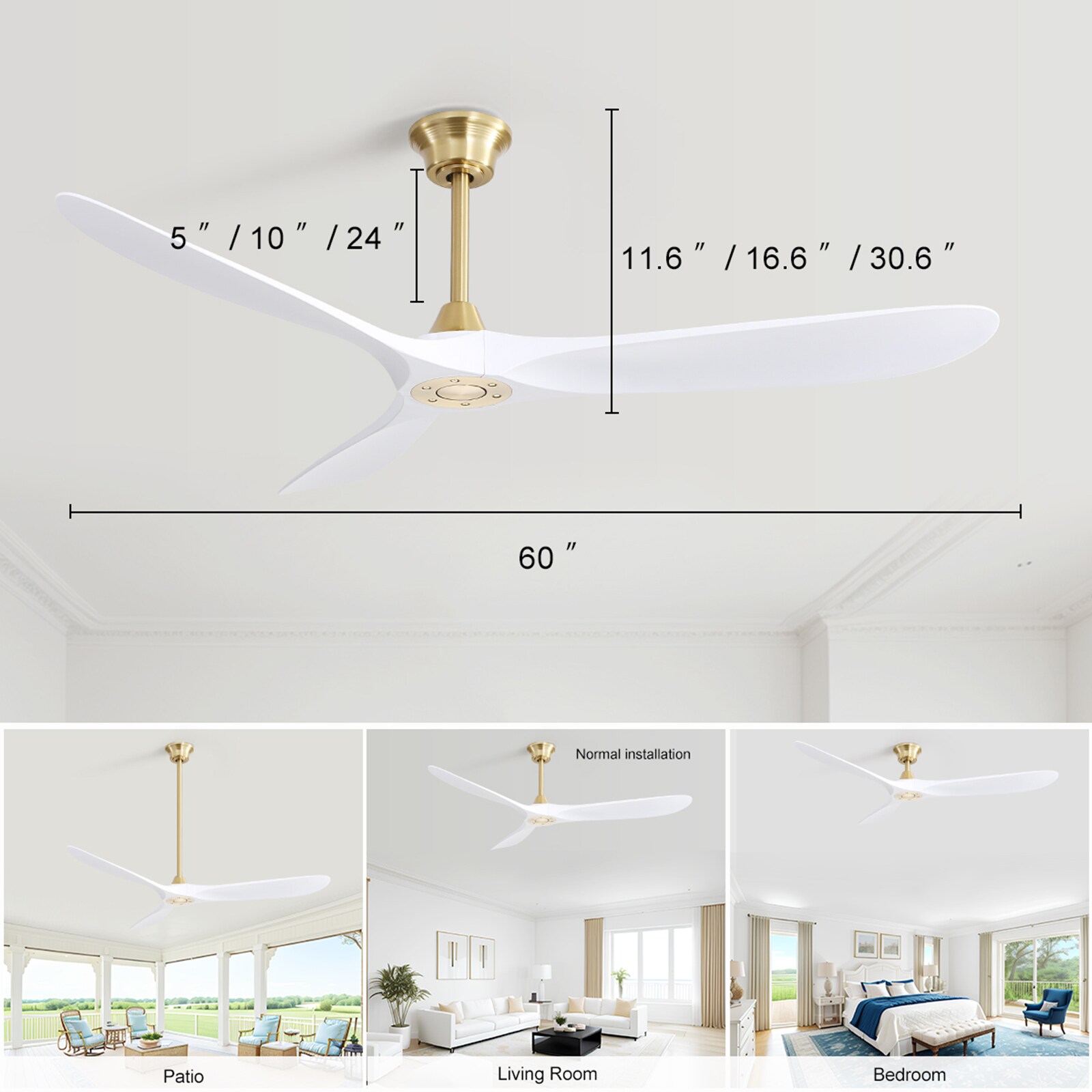 Bayfeve BFGBK-20380-CF Ceiling-Fans - View #3