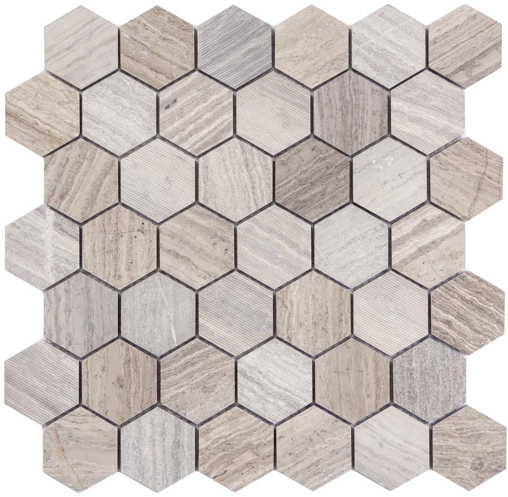 Emser Metro 10-Pack Gray Natural Stone Limestone Border Tile (12-in x 12-in)