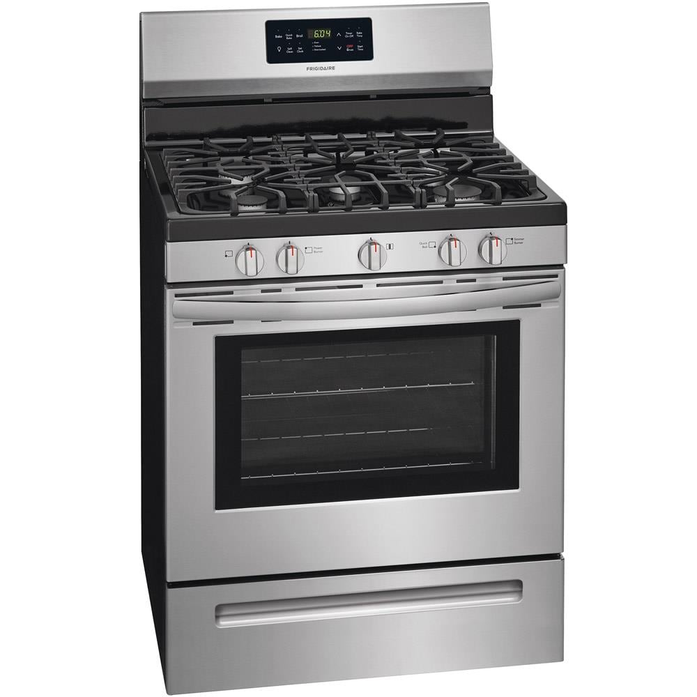 Frigidaire 30-in 5 Burners 5-cu Ft Self-cleaning Freestanding Gas Range ...