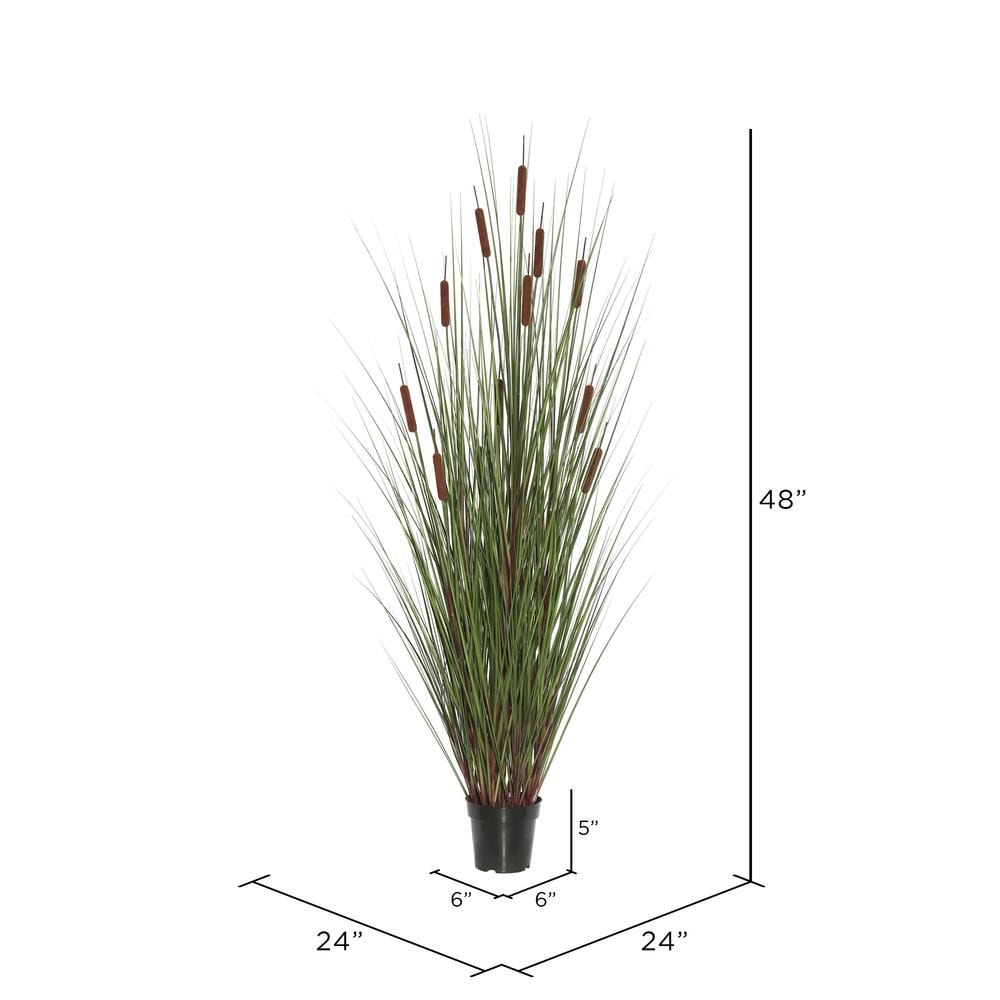 Vickerman 48-in Green, Brown Indoor Artificial Grass Plants in the ...