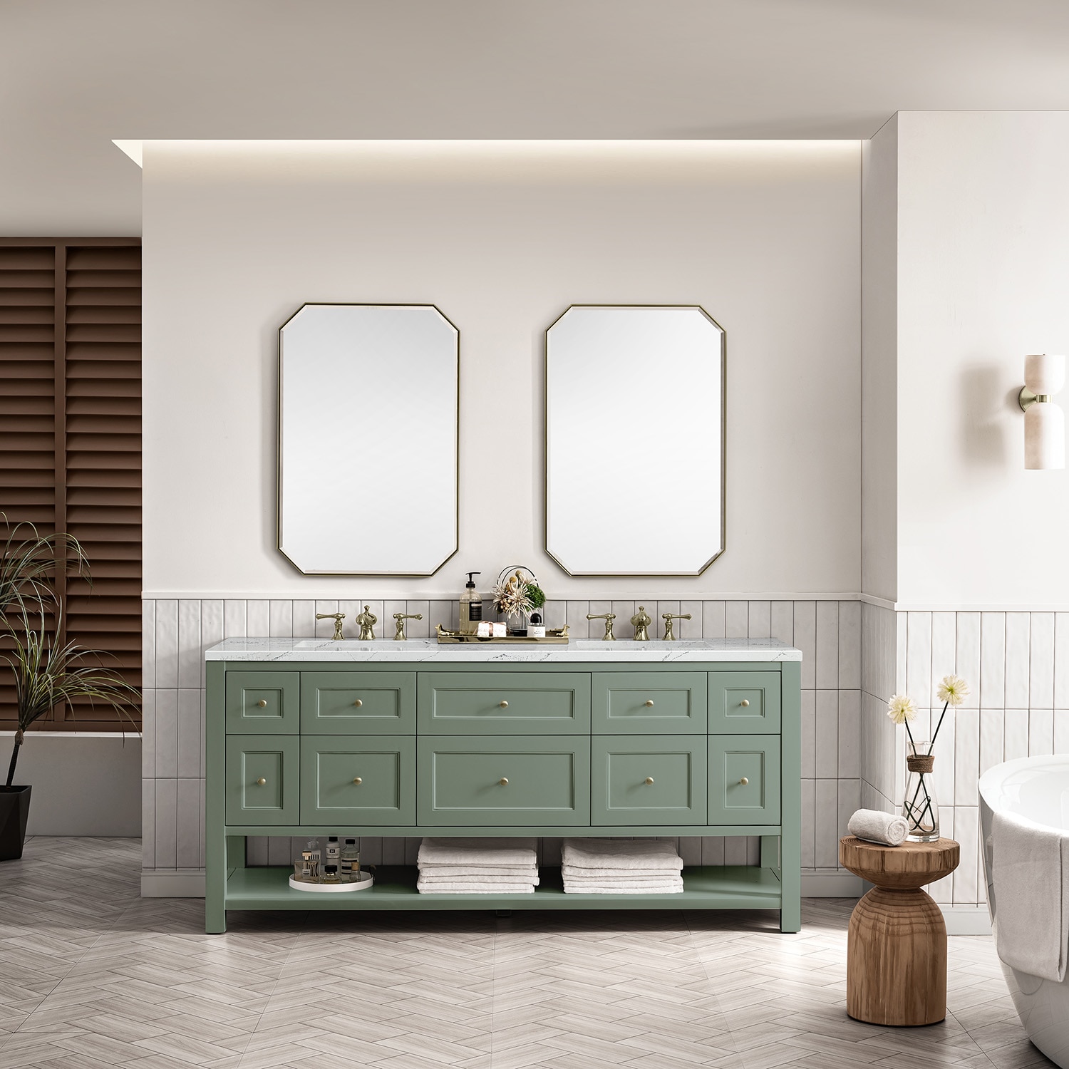 James Martin Vanities 330-V72-SC-3ENC Bath-Vanity-Combo - View #2