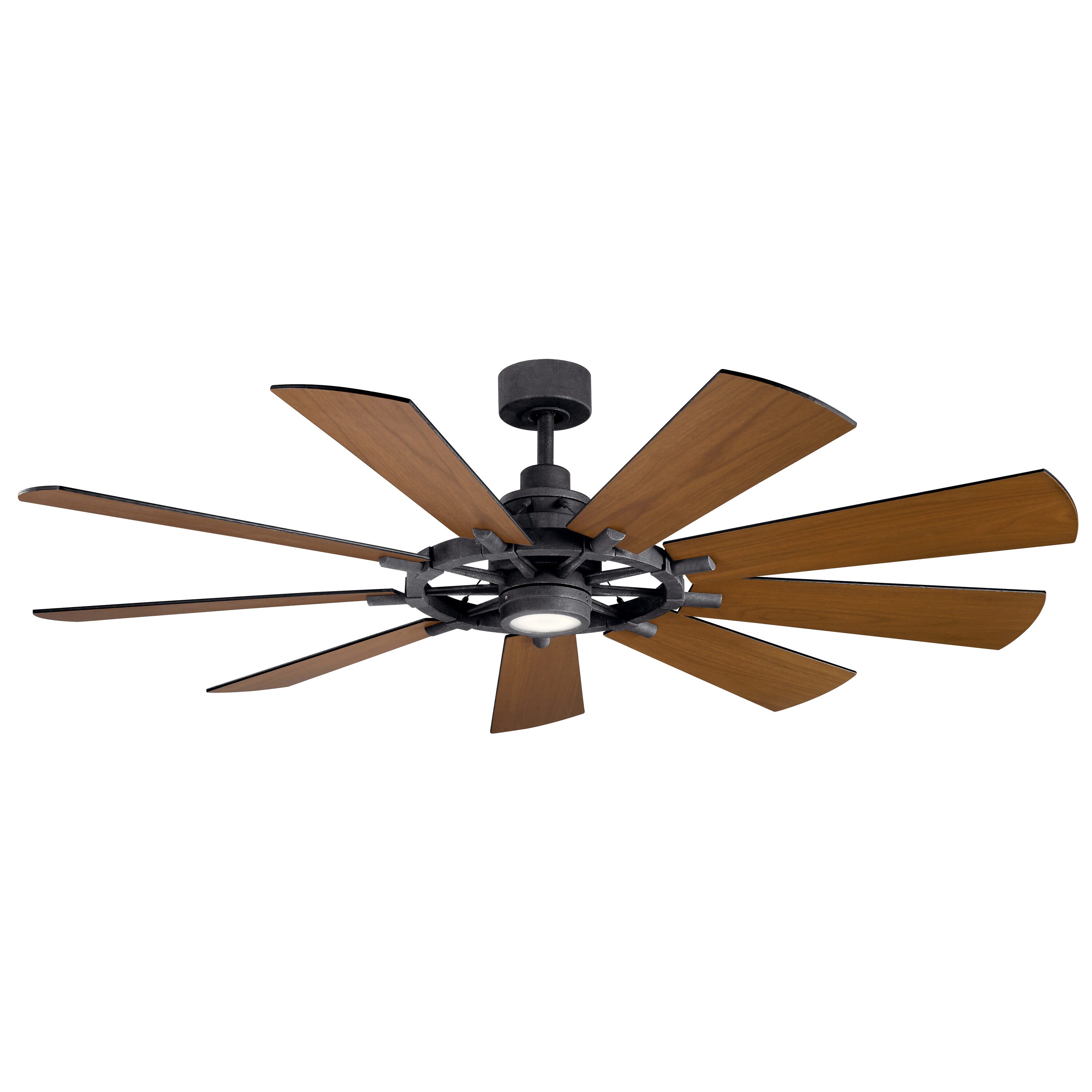 Kichler Gentry 65 In Distressed Black, Ceiling Fans For Sloped Ceilings Canada