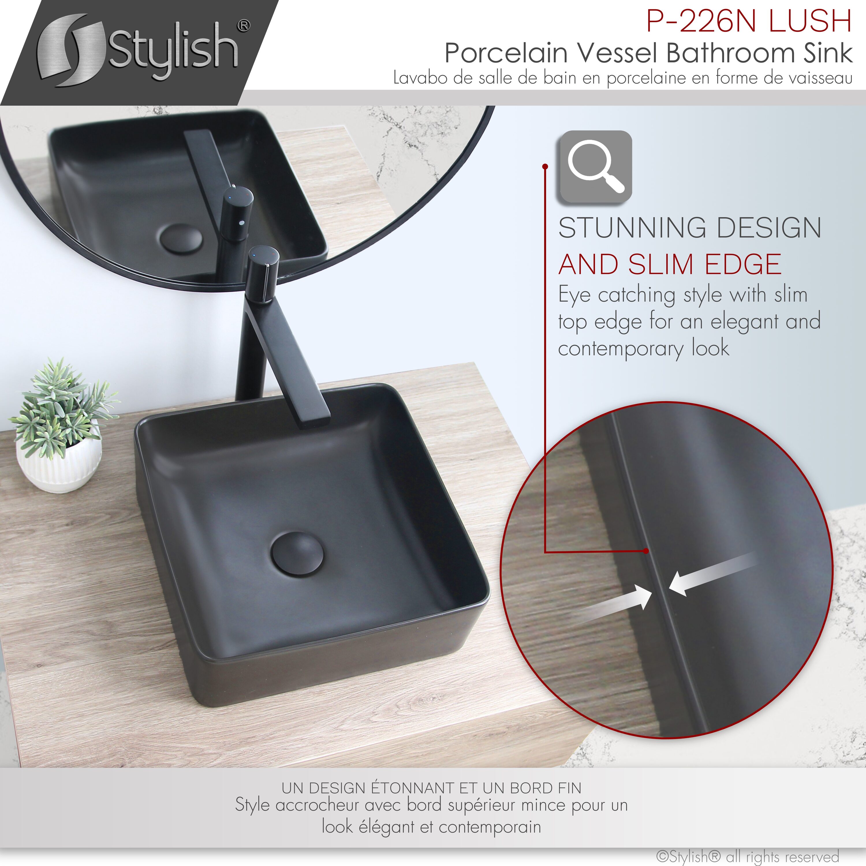 Stylish P-226N Bath-Sink - View #6