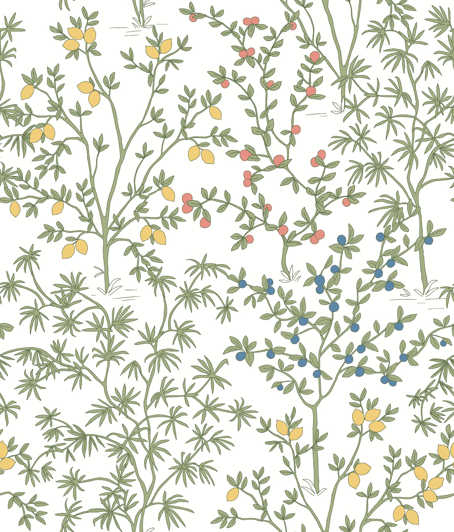 Erin & Ben PSW1455RL 34.2-Sq. Feet Yellow Non-woven Ivy/Vines Self-adhesive Peel and Stick Wallpaper