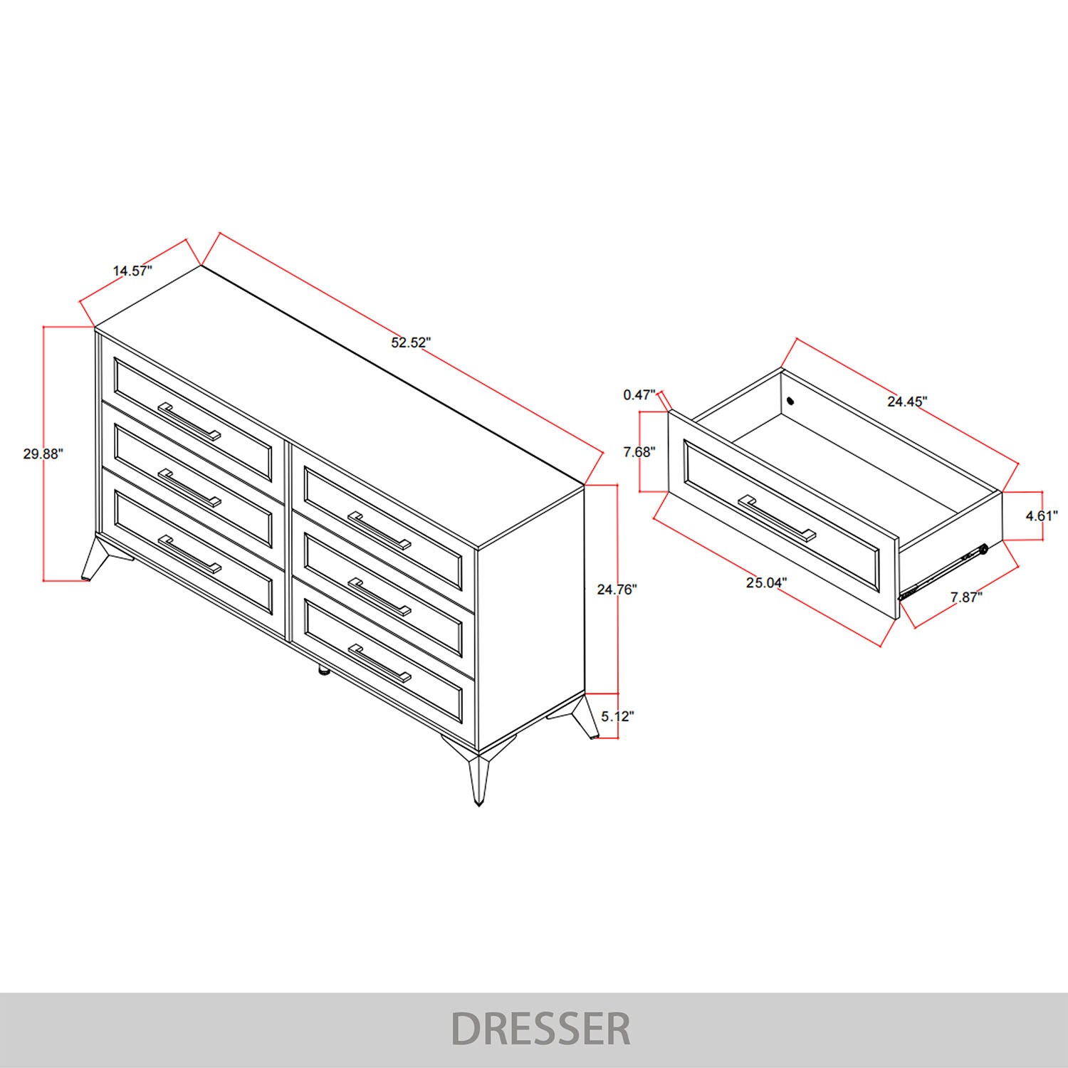 ChaletPosh C90195DR-BK dressers - View #10