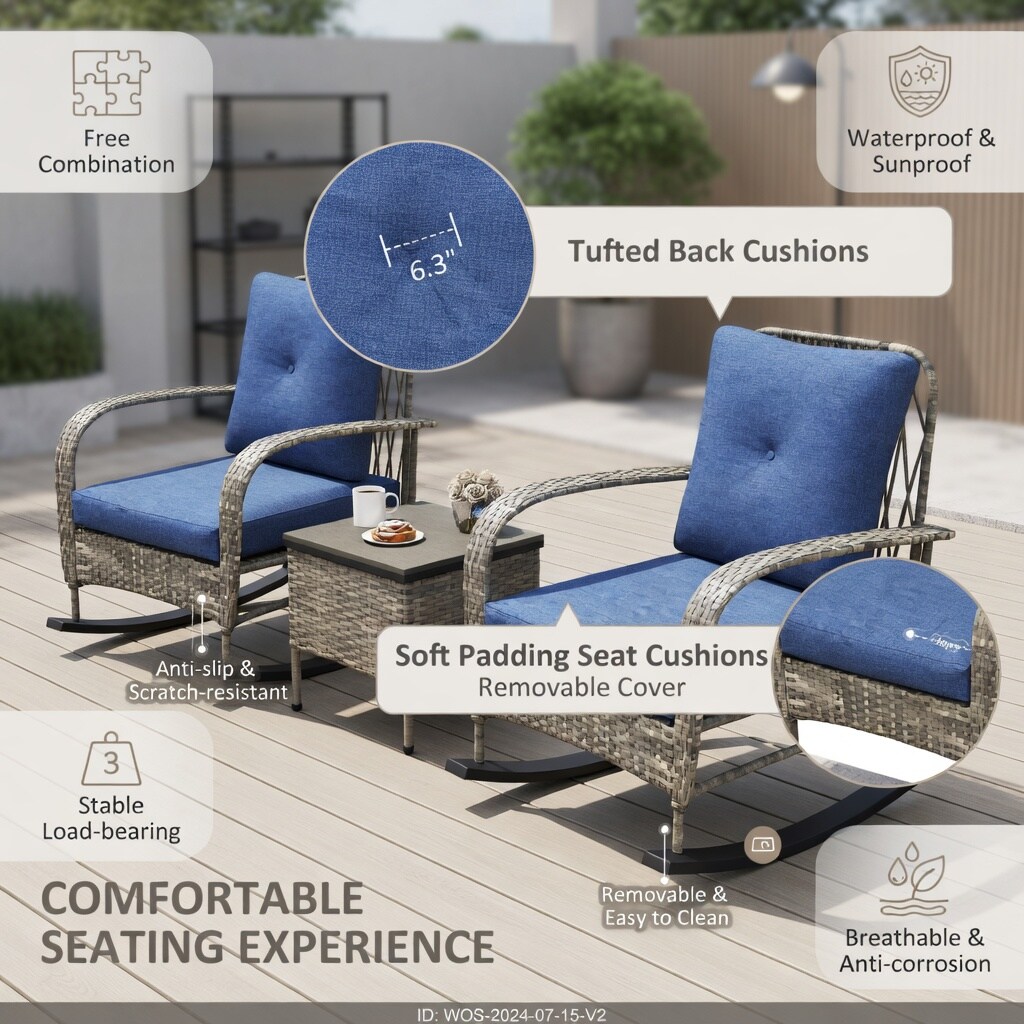 Choco Moon WYC-WQ45767-LS Patio-Conversation-Sets - View #5