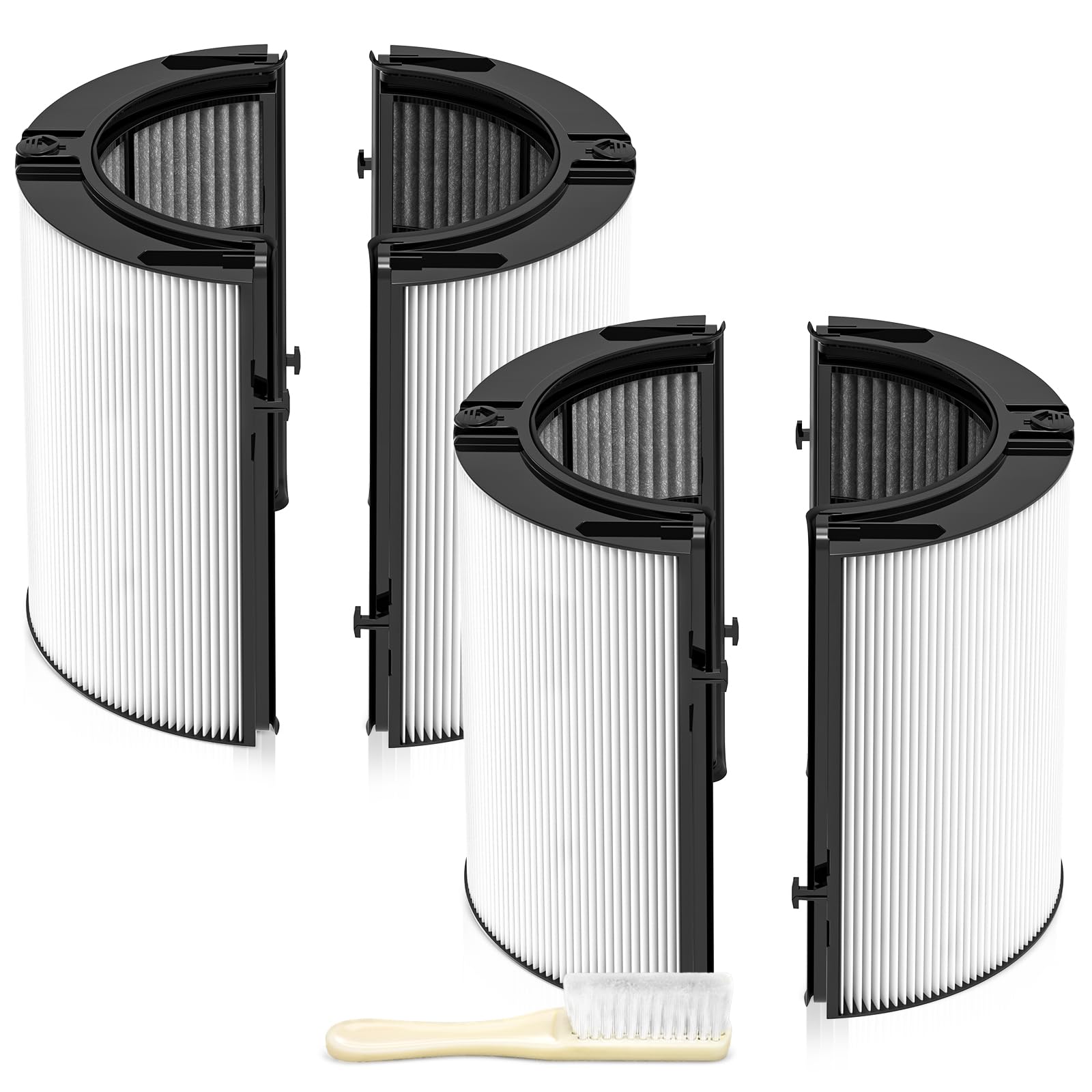 UUDULY  360 Combi Glass HEPA and Carbon Air Purifier Filter Replacement for HP10 HP07 TP10 TP09 TP07 TP06 TP04 HP04 HP06 HP09 PH01 PH02 PH03