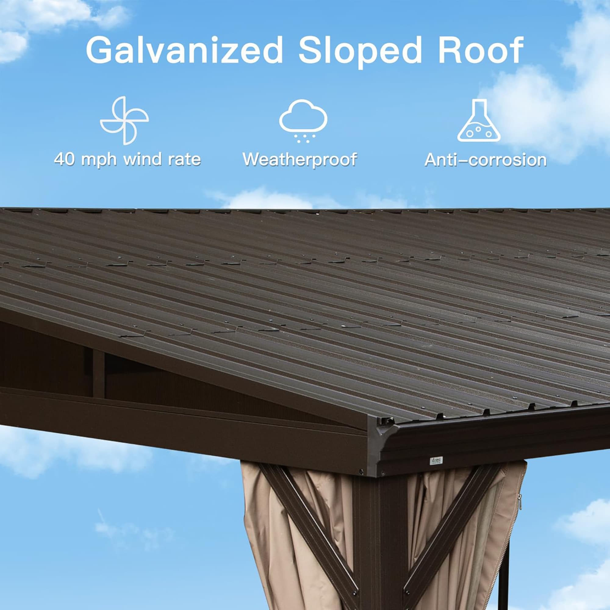 Mondawe MD-LGMF1676 Wood-Resin-Gazebos - View #3