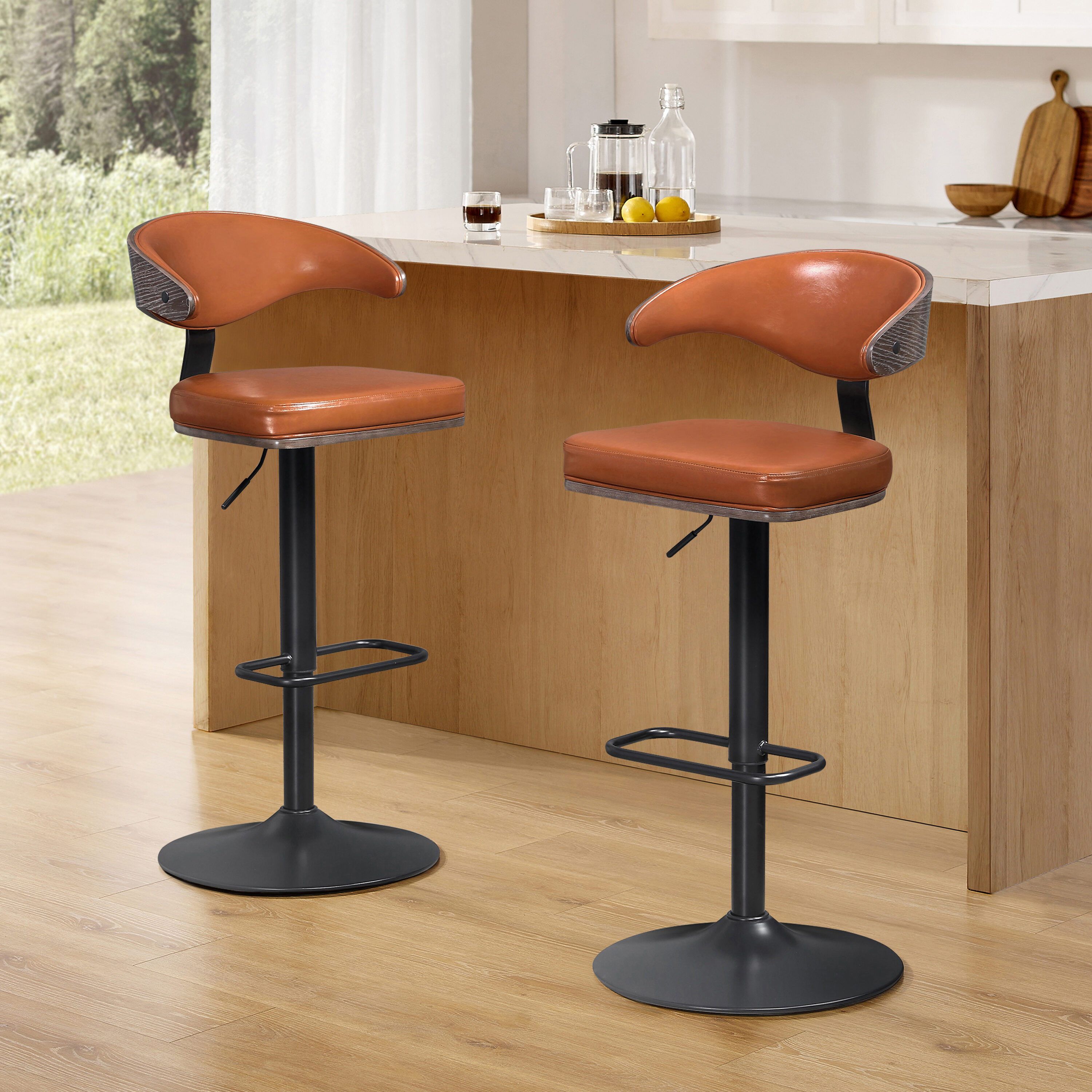 Art Leon BS019-1-BR-PU stools - View #5