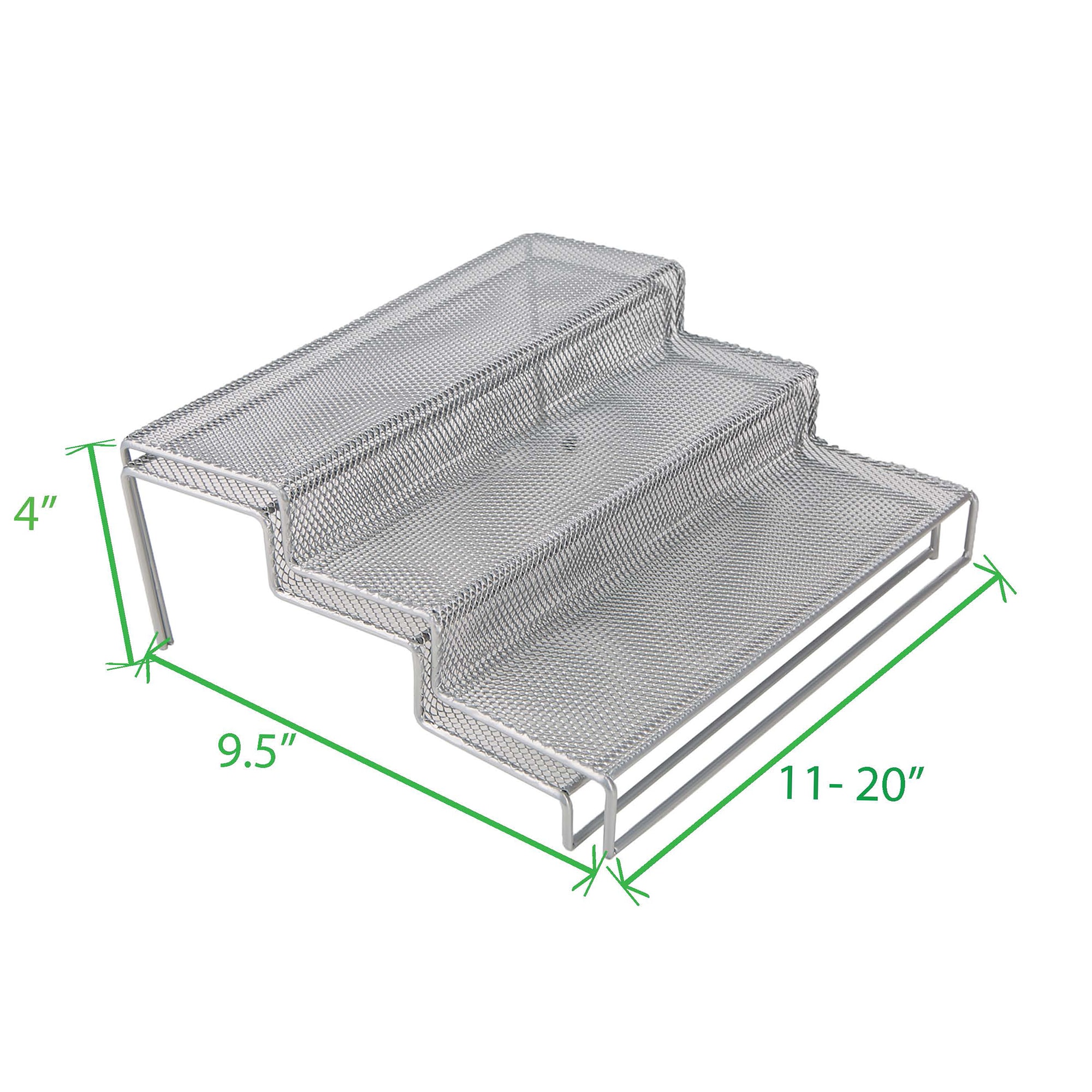 Mind Reader 3TSHELF2-SIL Pull-Out-Cabinet-Baskets - View #3